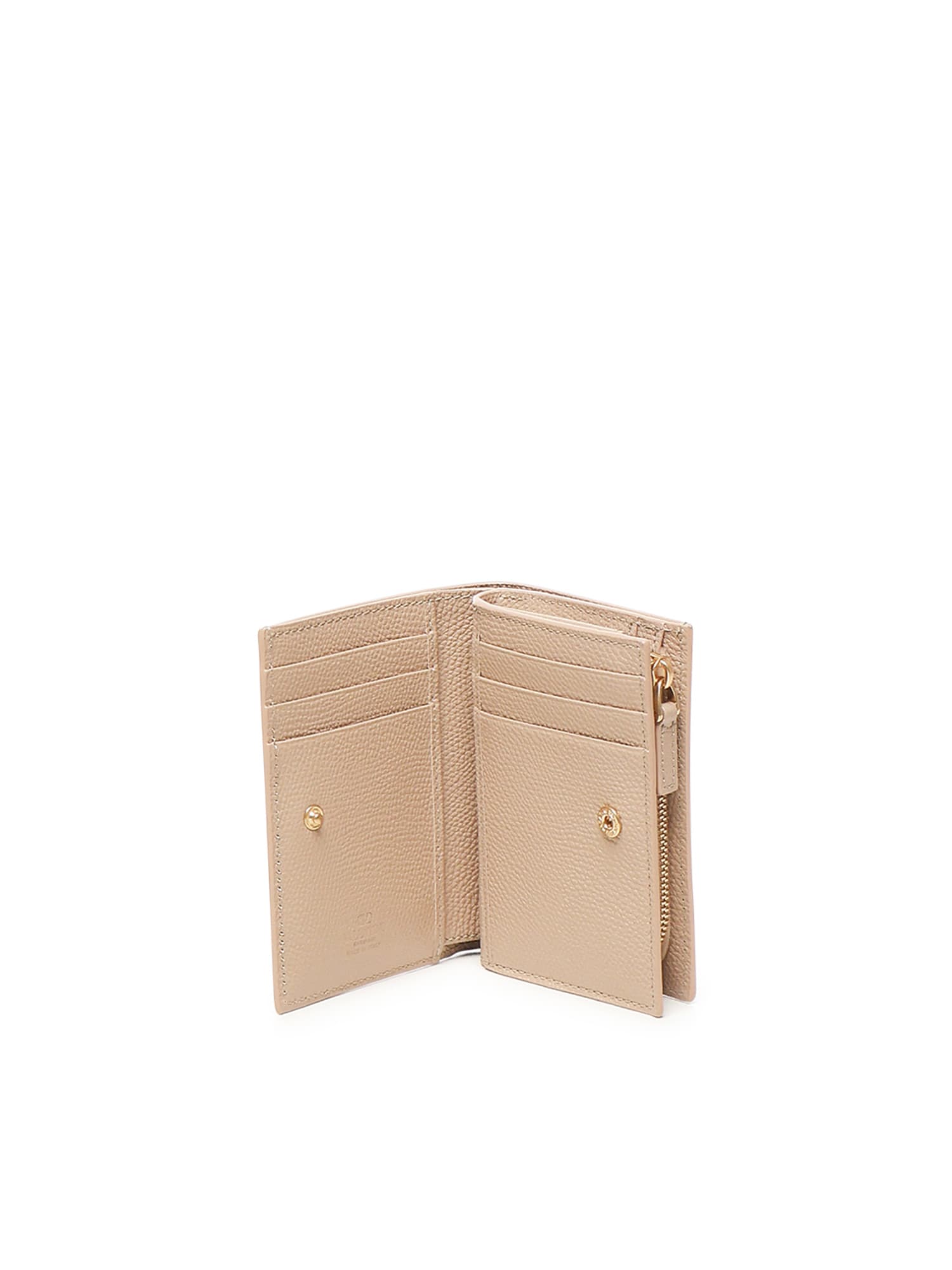 Valentino Wallet With Logo In Burgundy