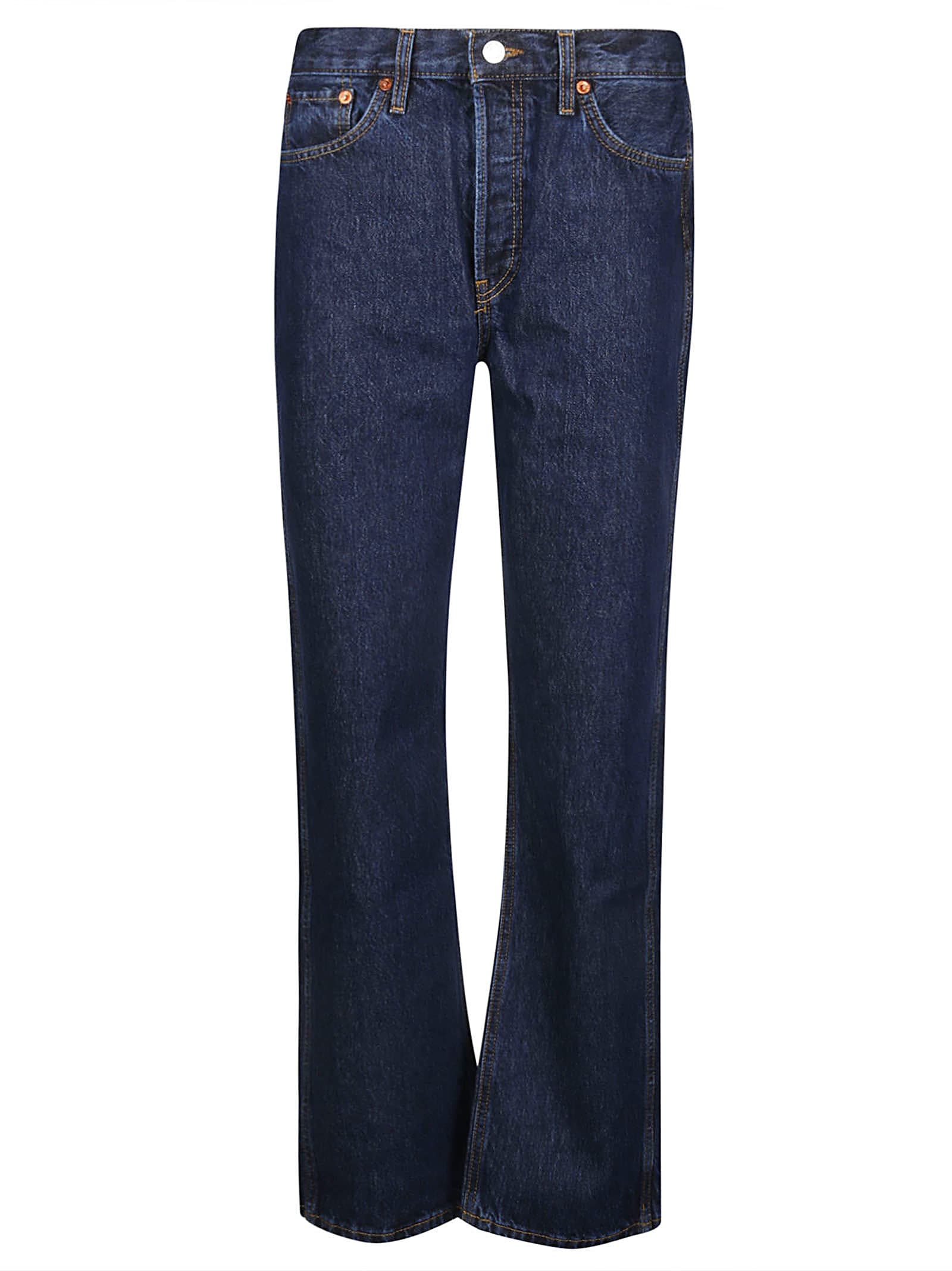 Shop Re/done 90s High Rise Loose Jeans In Heritage Rinse