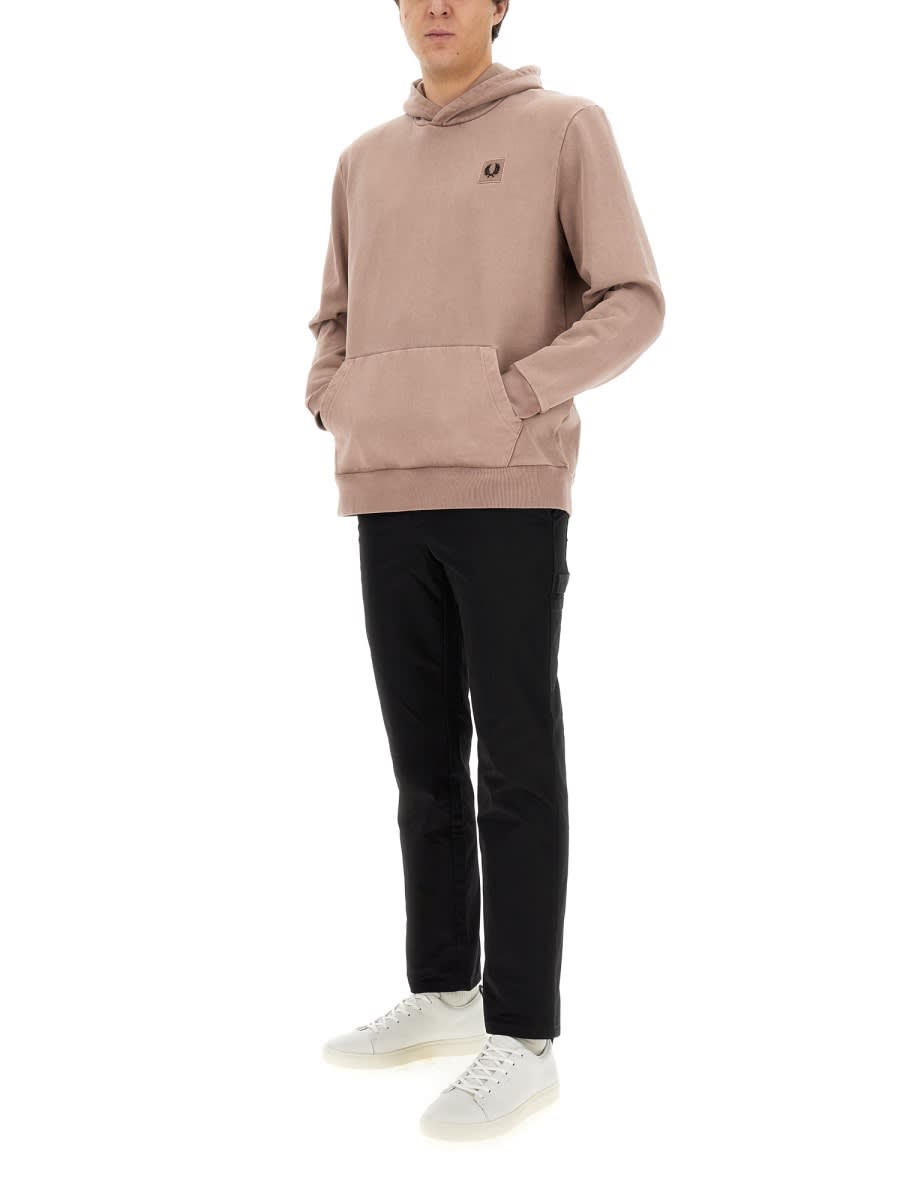 Shop Fred Perry Sweatshirt With Logo In Pink