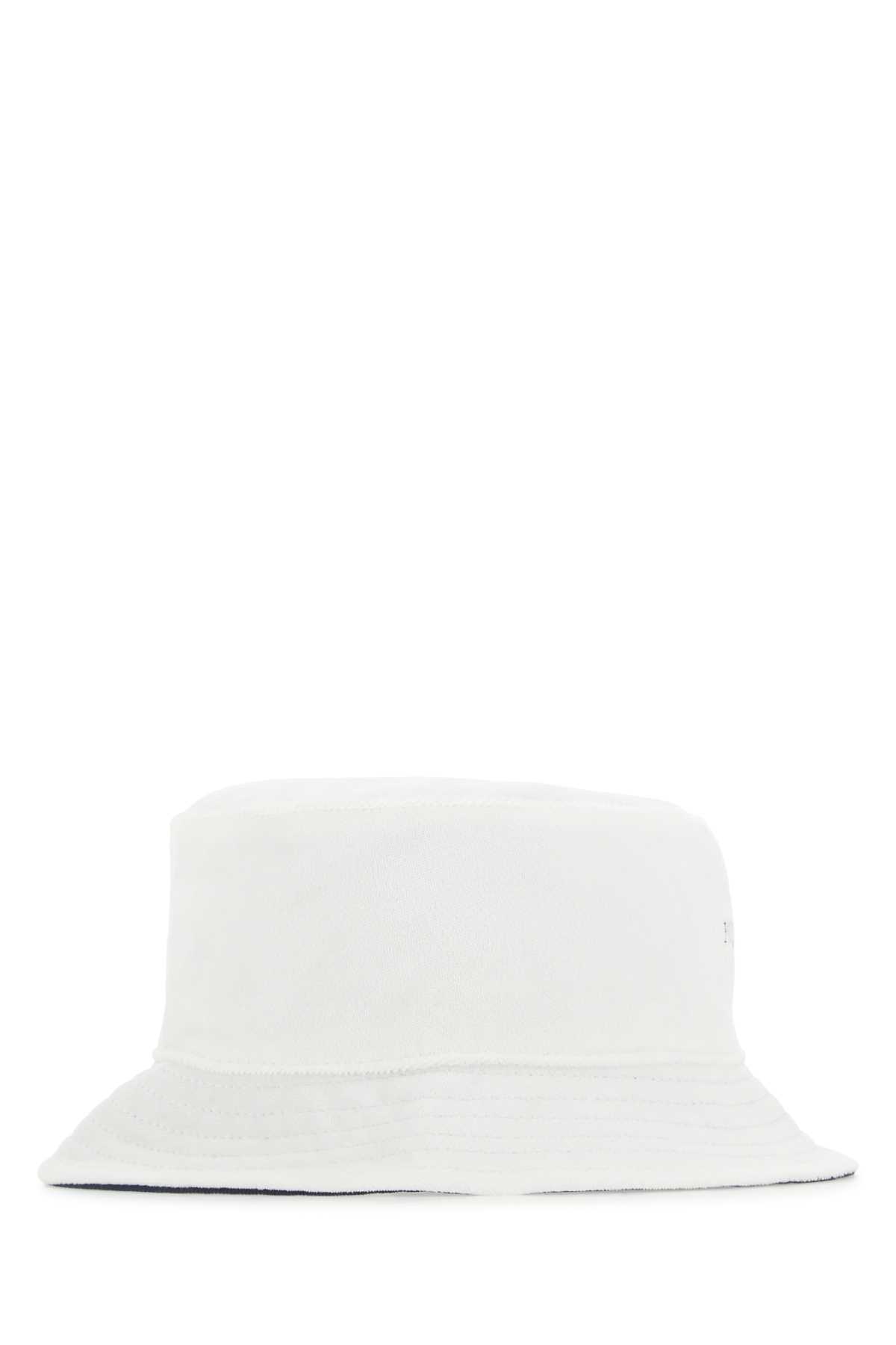 Fred Perry White Terry Fabric Hat In 303