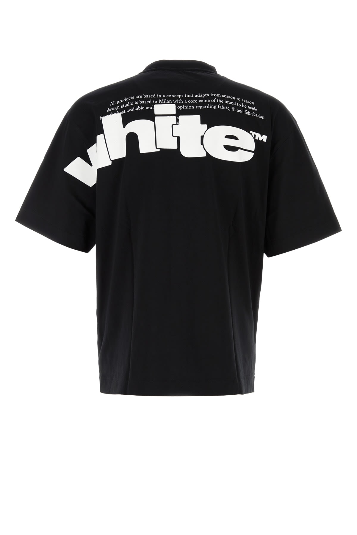 Shop Off-white T-shirt In Blackwhite