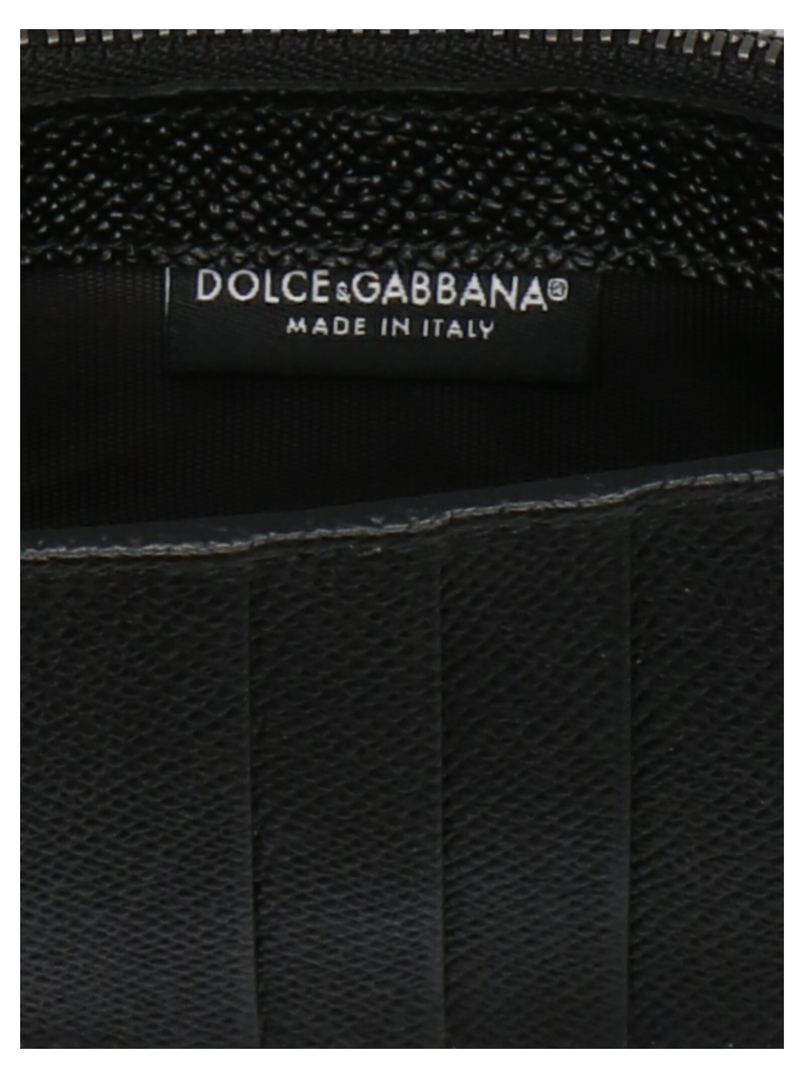 Shop Dolce & Gabbana Logo Leather Wallet In Black