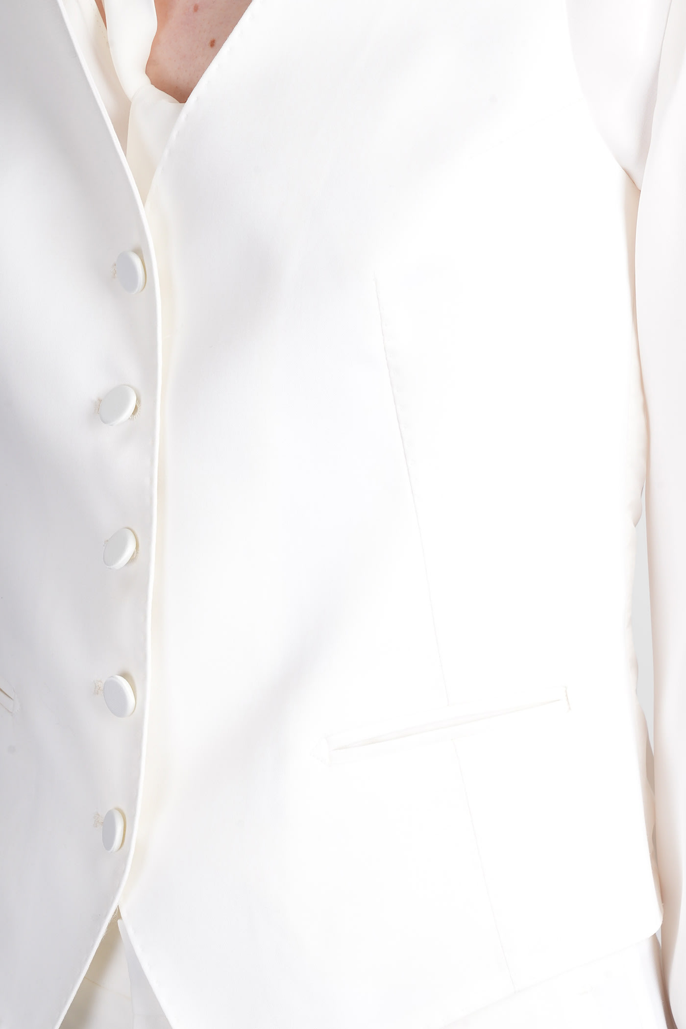 Shop Tagliatore Giselle Vest In White Wool