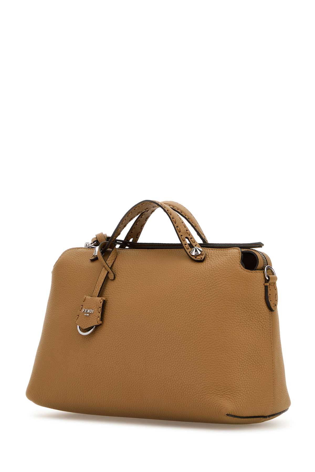 Shop Fendi Camel Leather Large By The Way Handbag In Cappuccinopalladio