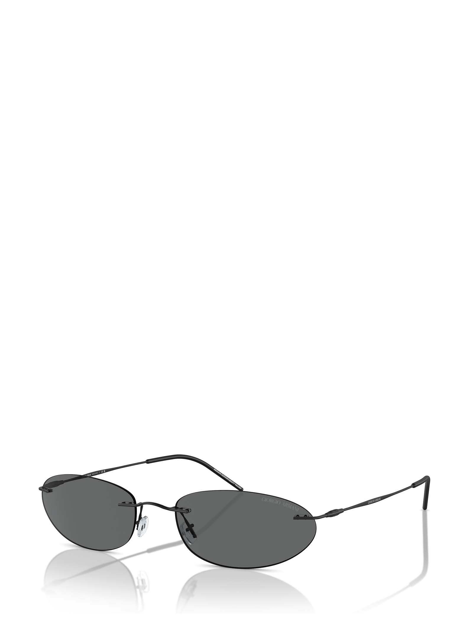 Shop Giorgio Armani Ar1508m Matte Black Sunglasses