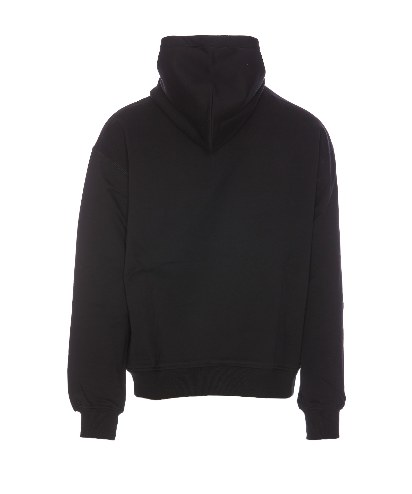 Shop Dolce & Gabbana Plaque Logo Hoodie In Black