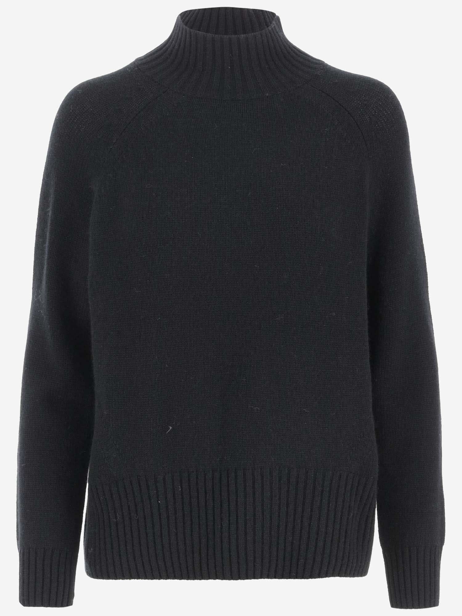 Shop Allude Wool And Cashmere Sweater In Black