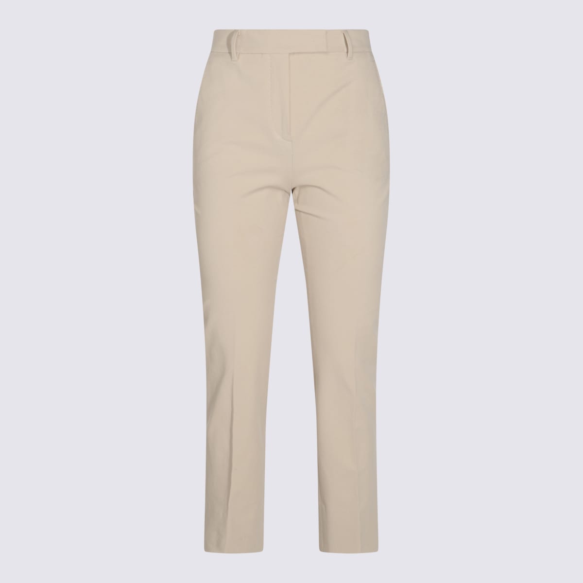 Beige Cotton Pants