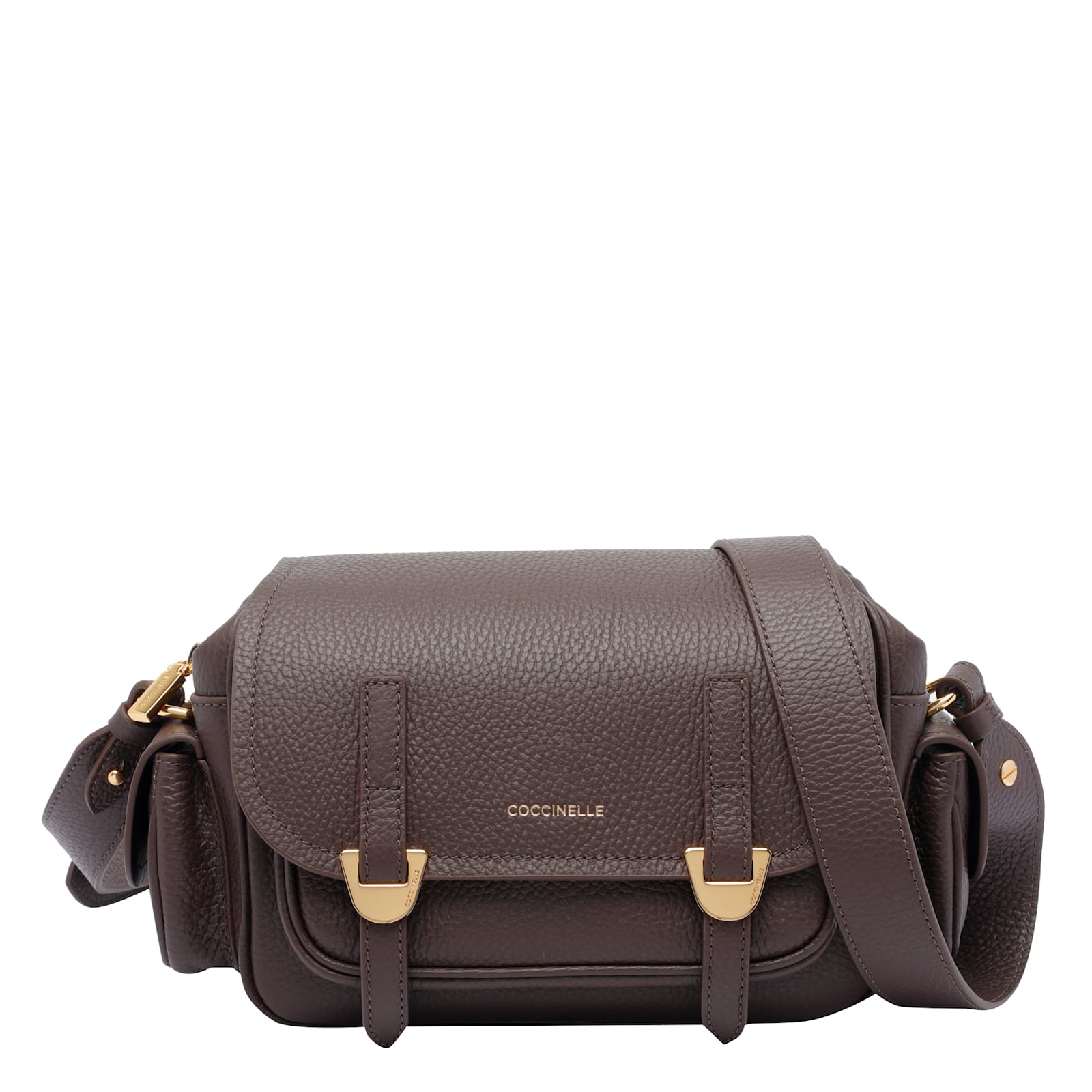 Coccinelle Campus Crossbody Bag In Brown