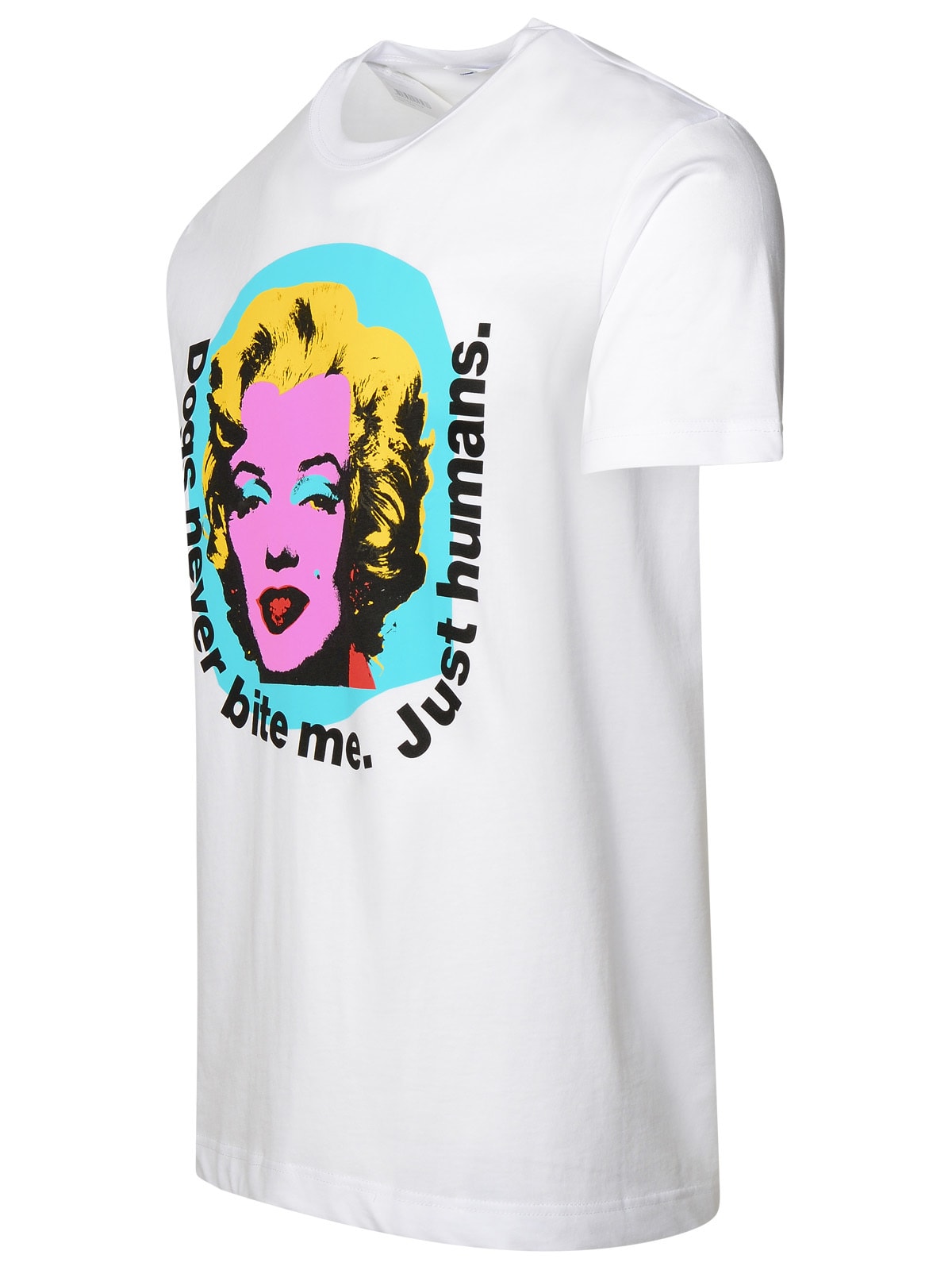 Shop Comme Des Garçons Shirt Marilyn Monroe White Cotton T-shirt