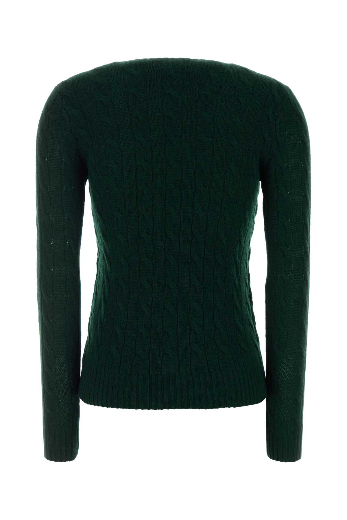 Polo Ralph Lauren Bottle Green Wool Blend Sweater In Green