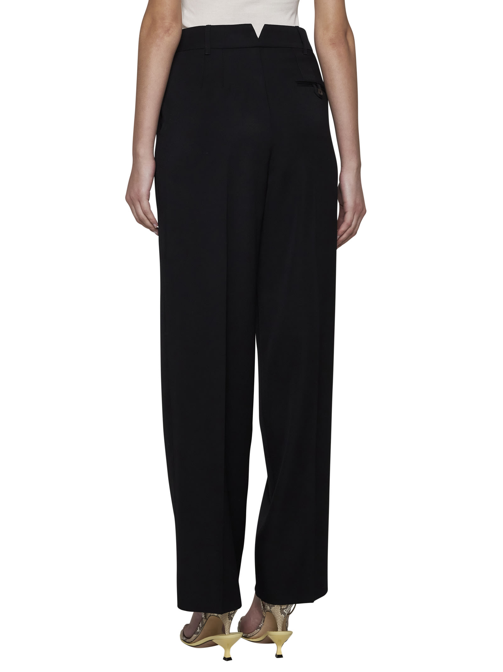 Shop Jacquemus Pants In Black