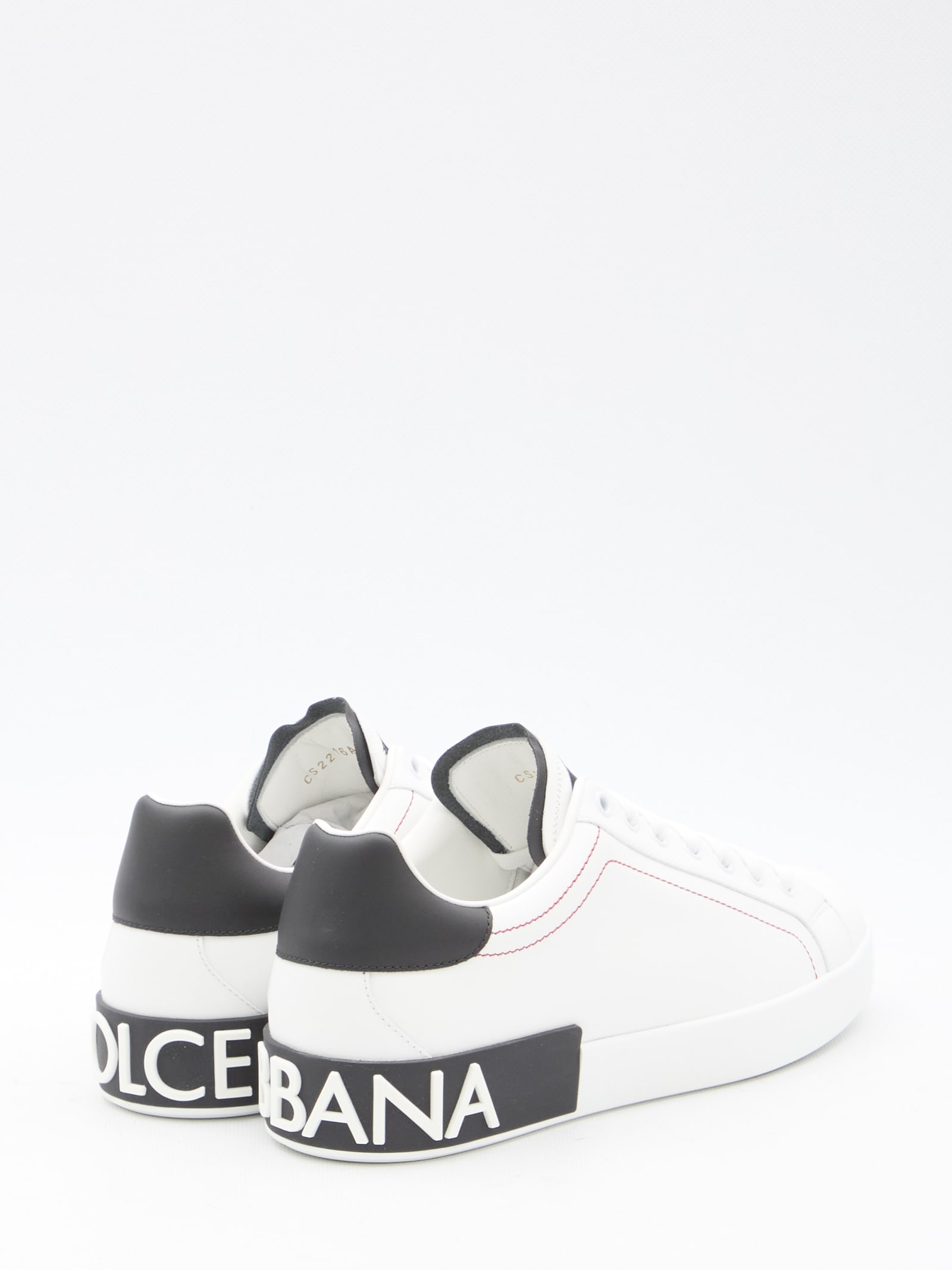 Shop Dolce & Gabbana Portofino Sneakers In White