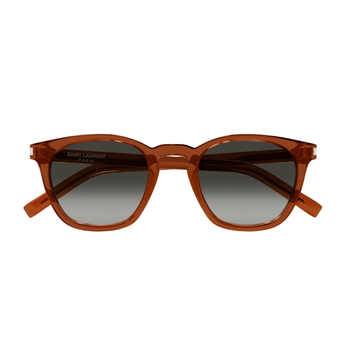 Saint Laurent Sl 28 Linea Corner Angle 051 Brown Grey Sunglasses