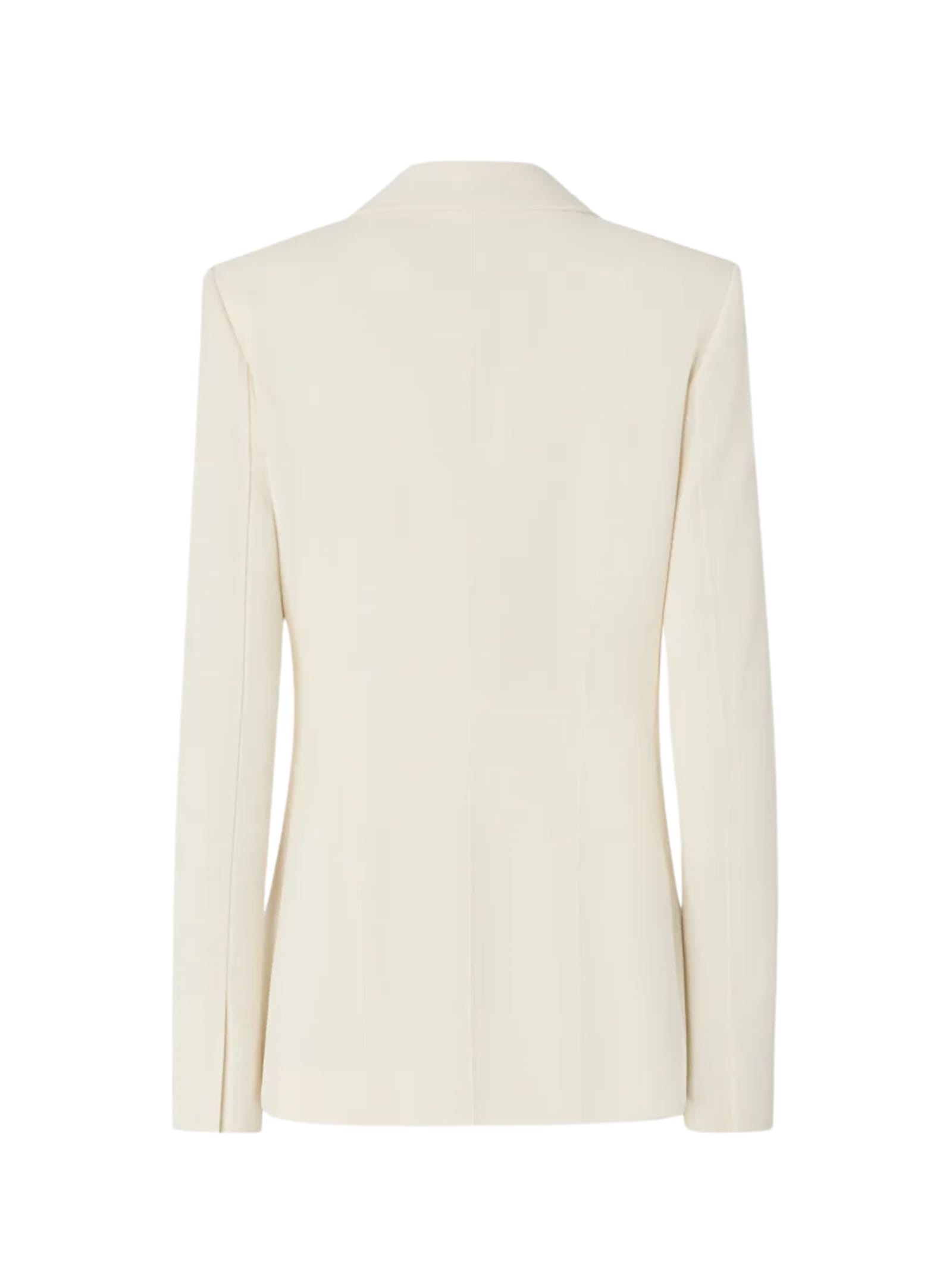 Pinko Slim Fit Model Blazer With Botton In Neutral