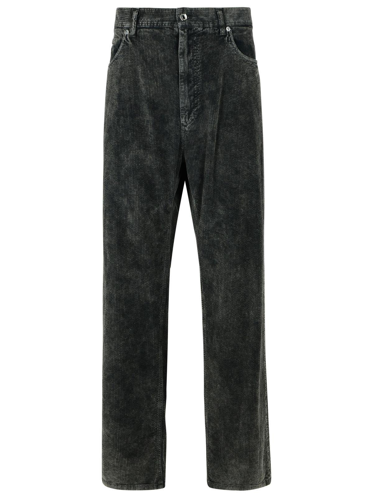 Shop Dolce & Gabbana Logo Patch Corduroy Pants In Black