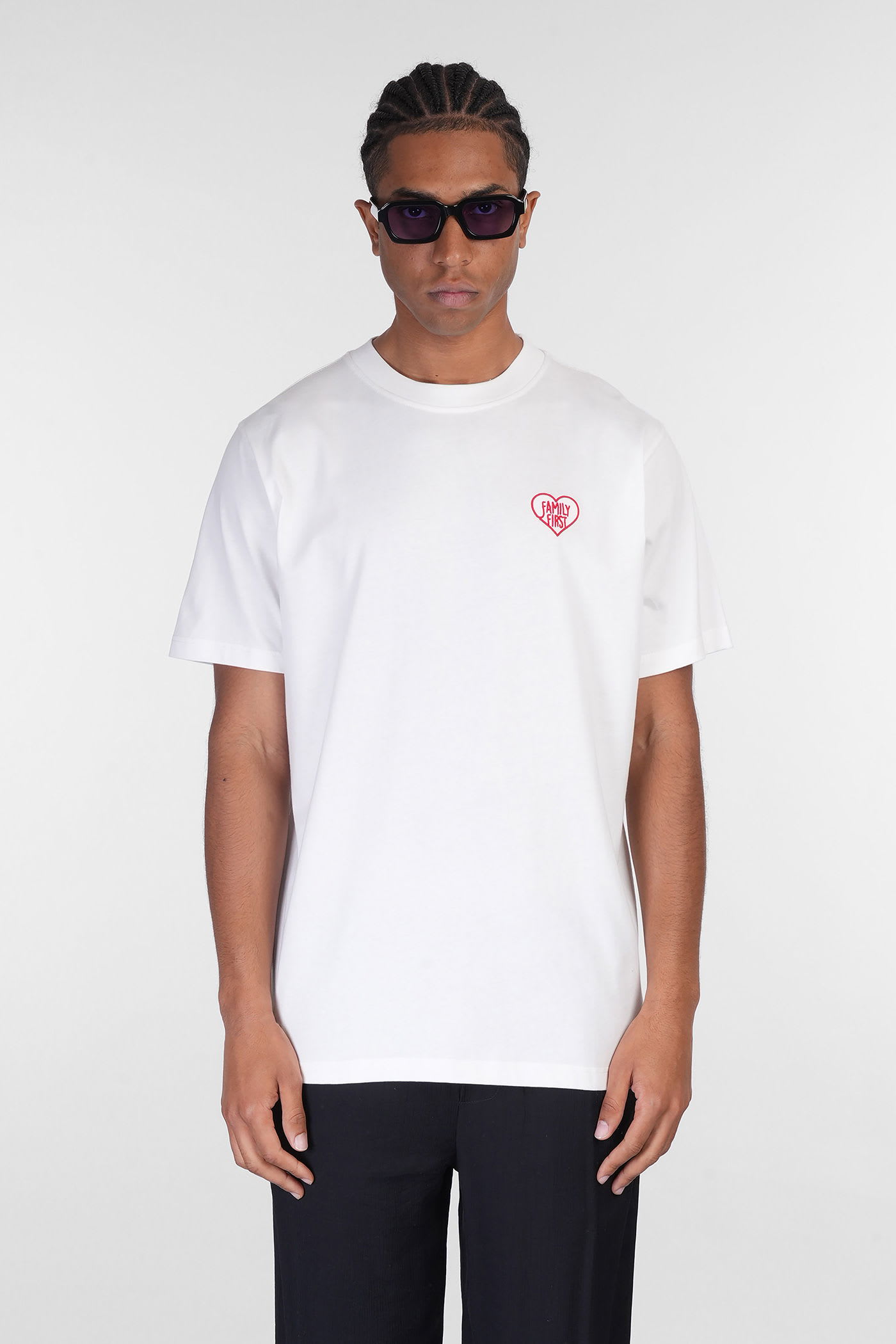 T-shirt In White Cotton