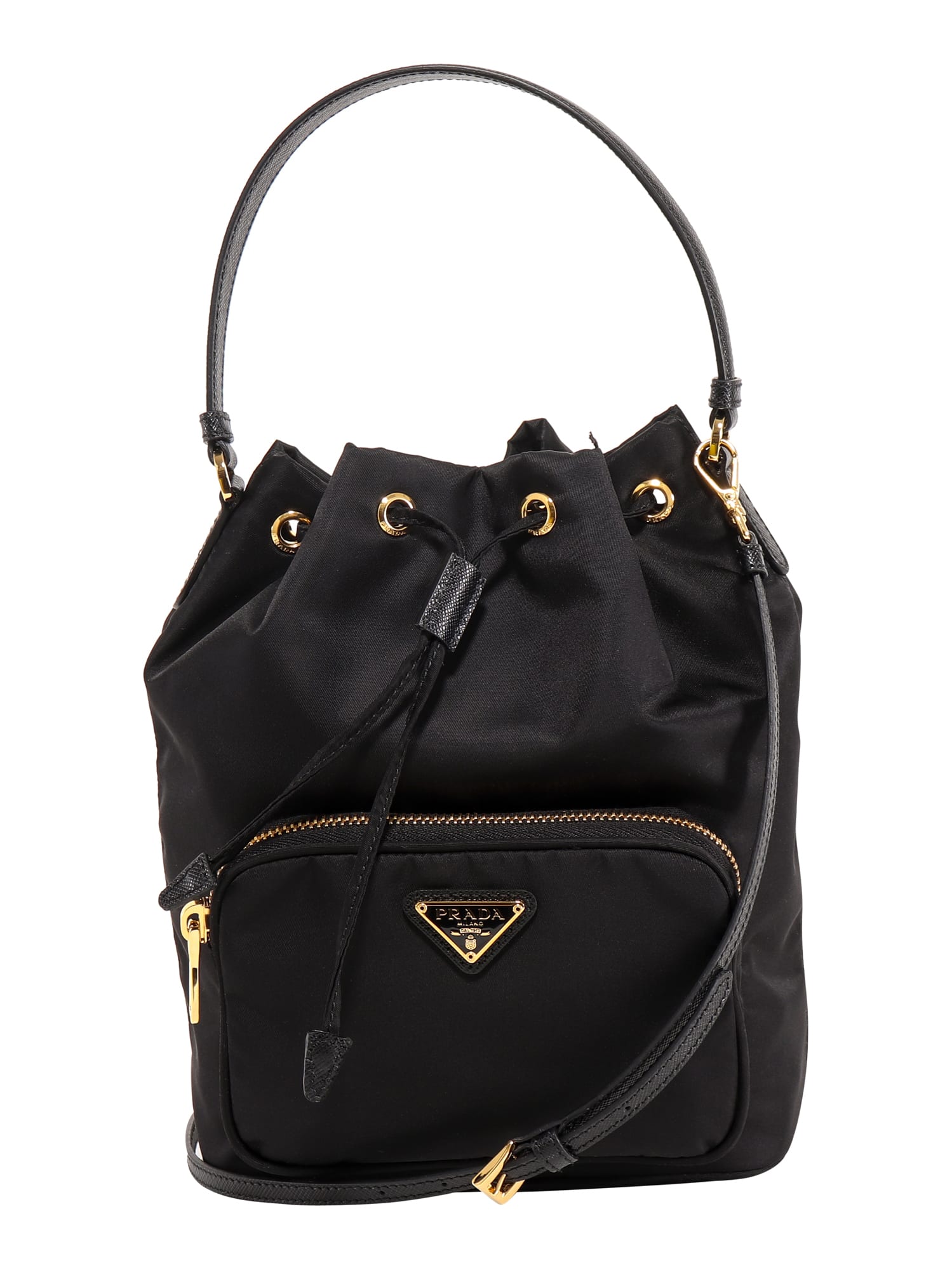prada bucket pouch