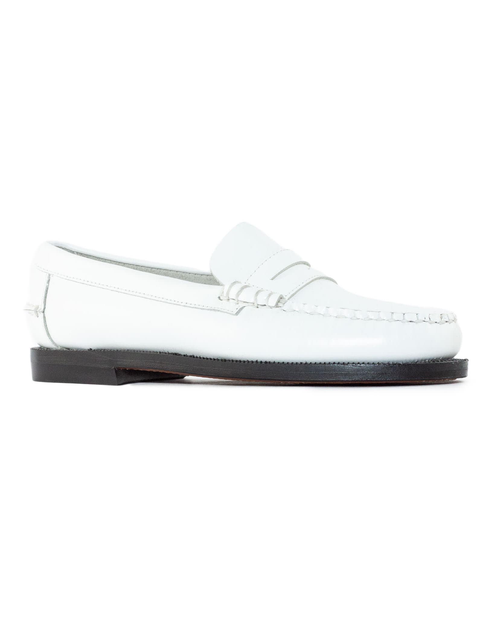 Sebago Moccasters In White