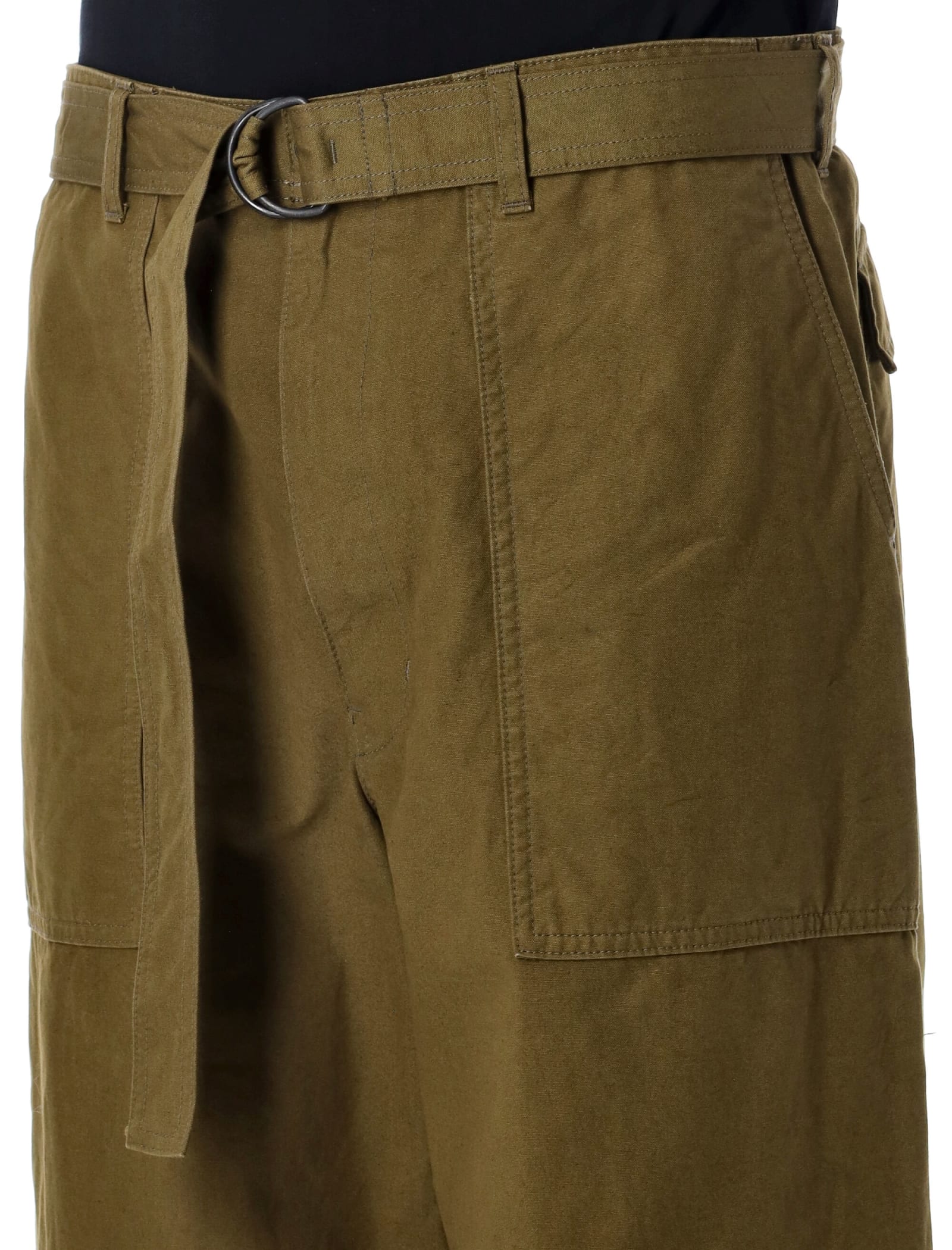 Shop Comme Des Garçons Homme Deux Cargo Pants In Khaki