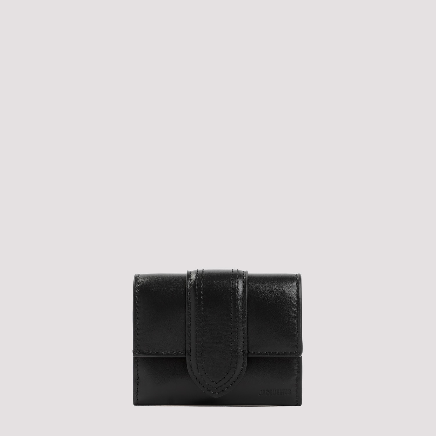 Shop Jacquemus Le Compact Bambino Wallet In Black