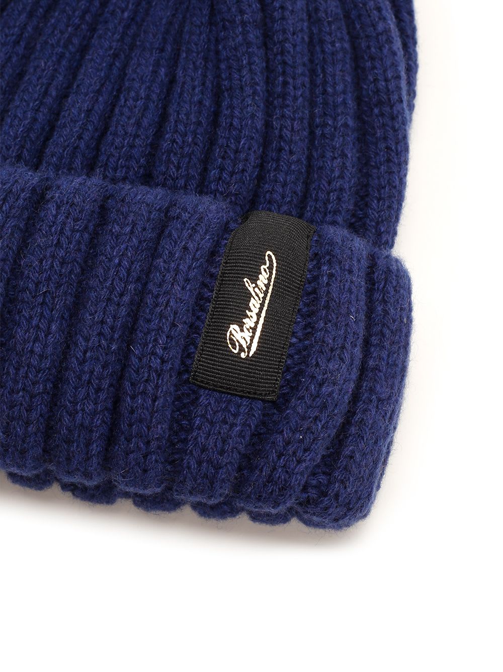 Borsalino Ribbed Cashmere Beanie In Blue