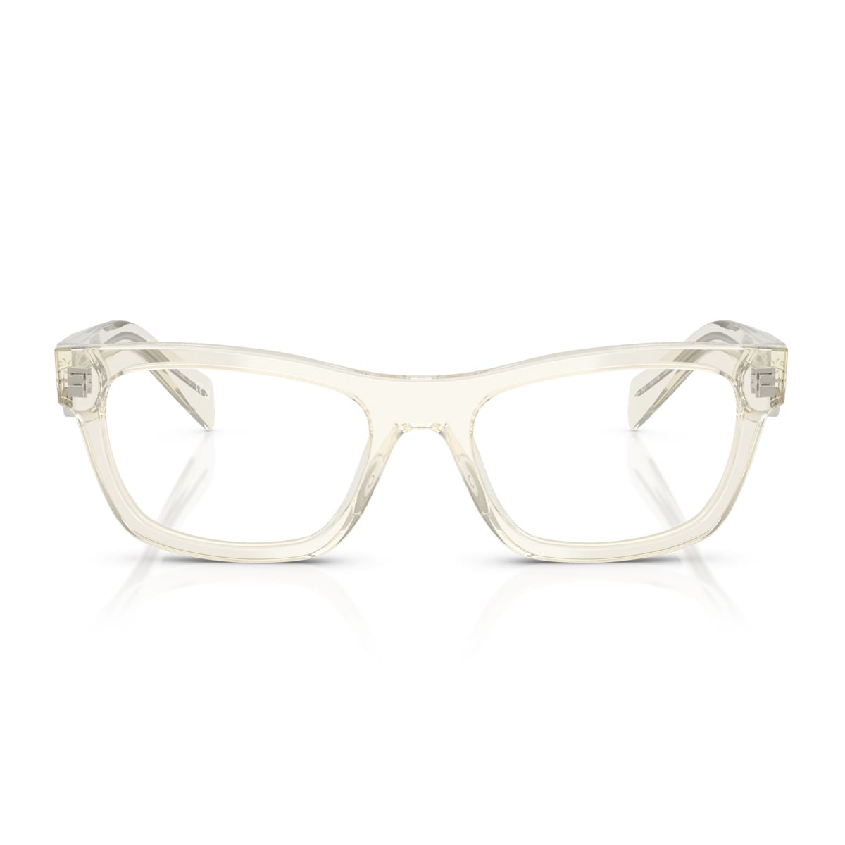 Prada Pr B01v 19x1o1 Trasparente Giallo Chiaro Glasses