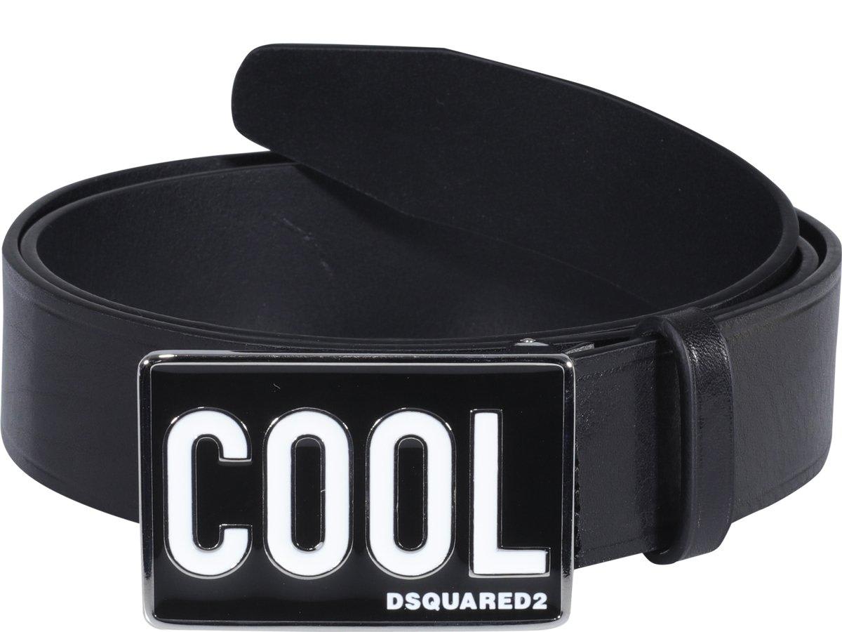 Shop Dsquared2 Cool Logo Buckle Belt In Nero