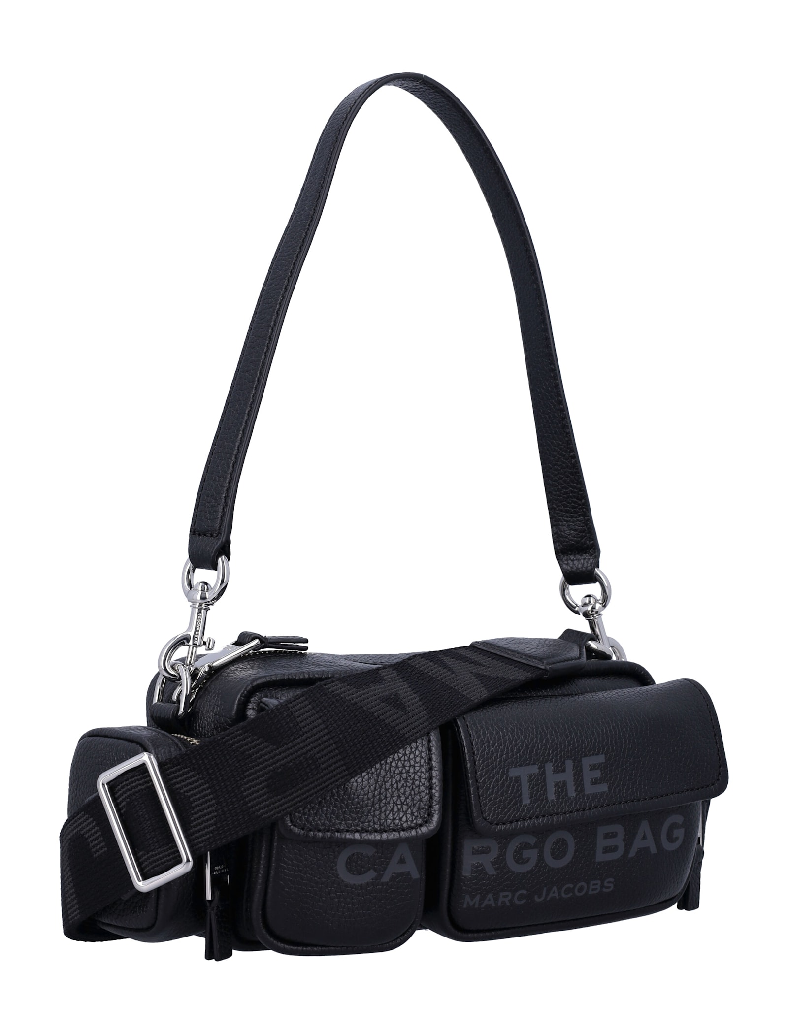 Marc Jacobs The Cargo Bag Leather Shoulder Bag In Black
