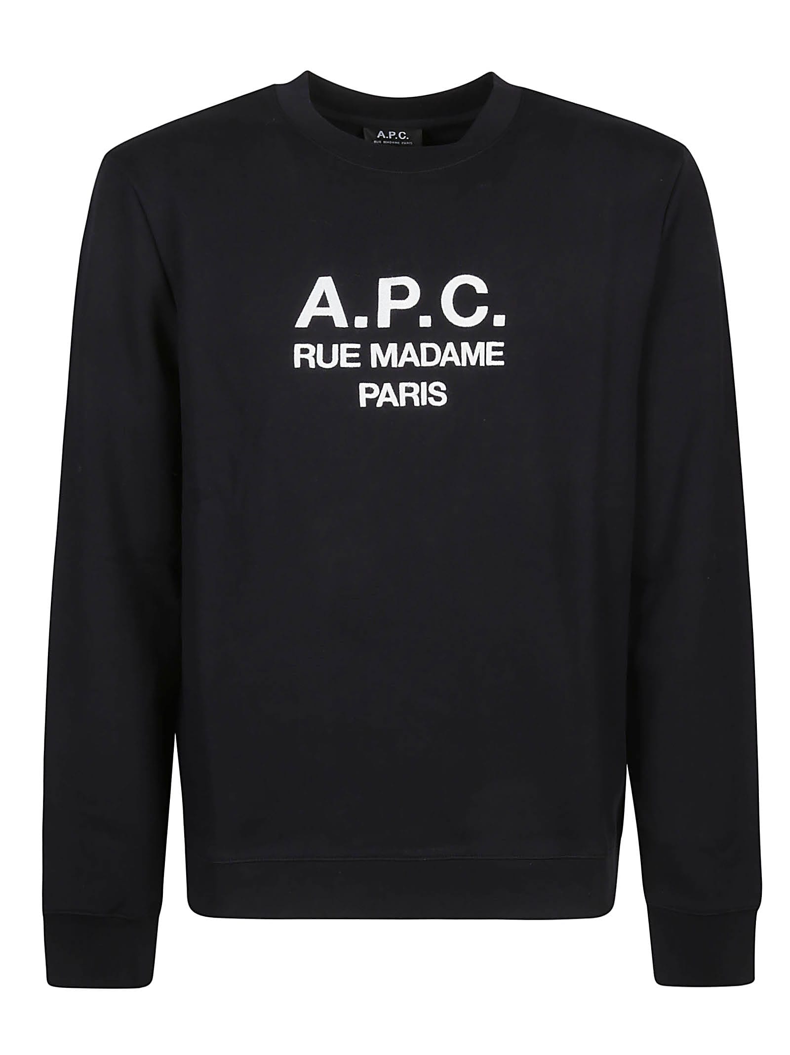 Shop Apc Rufus Sweatshirt In Lzz Noir