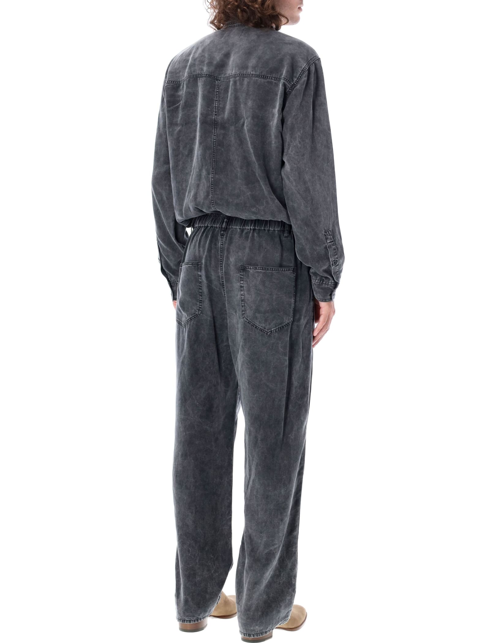 Isabel Marant Patric Jumpsuit In Faded Black