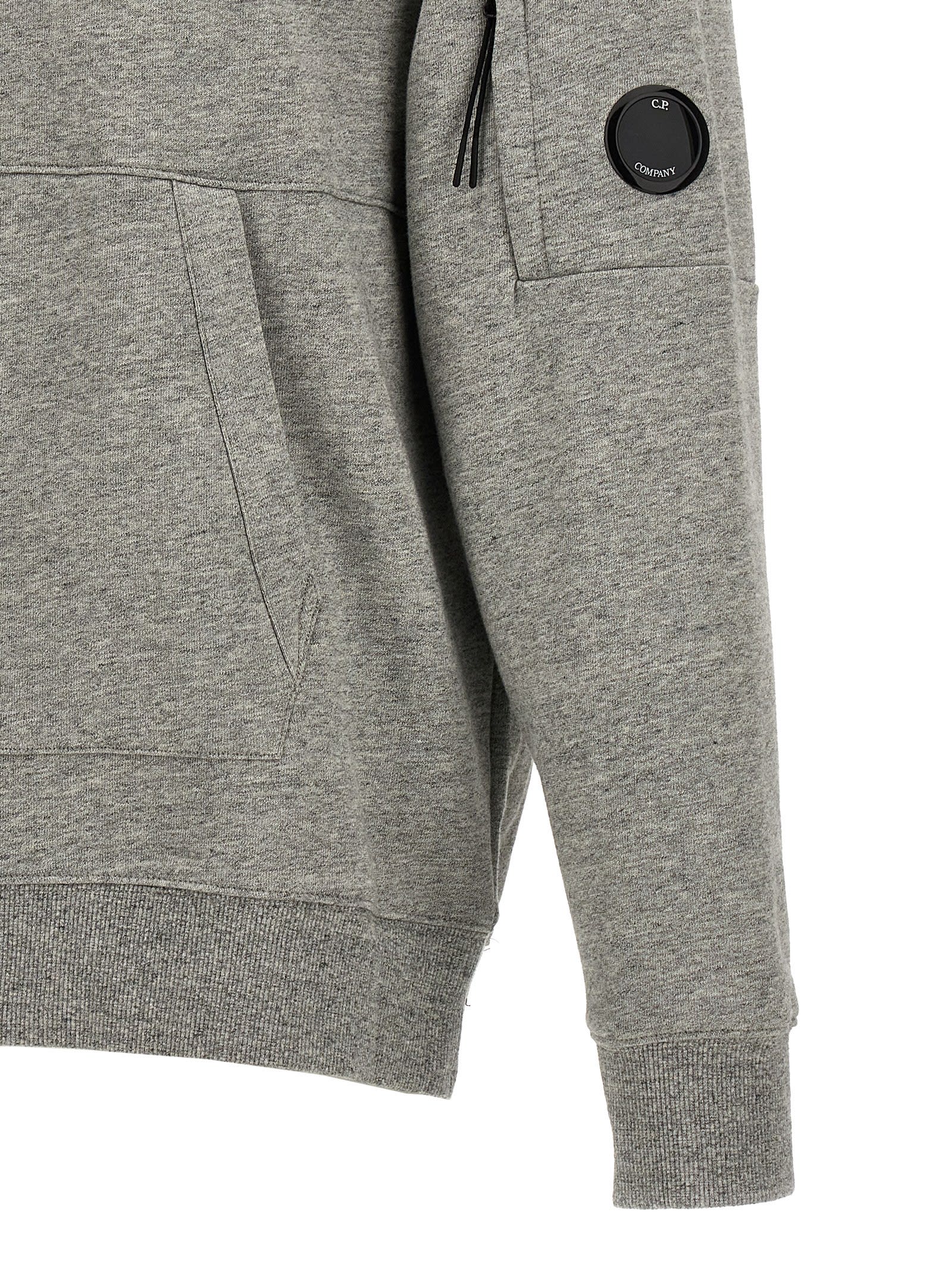 C.p. Company Casual Hooded Sweatshirt With Front Pocket In Gray
