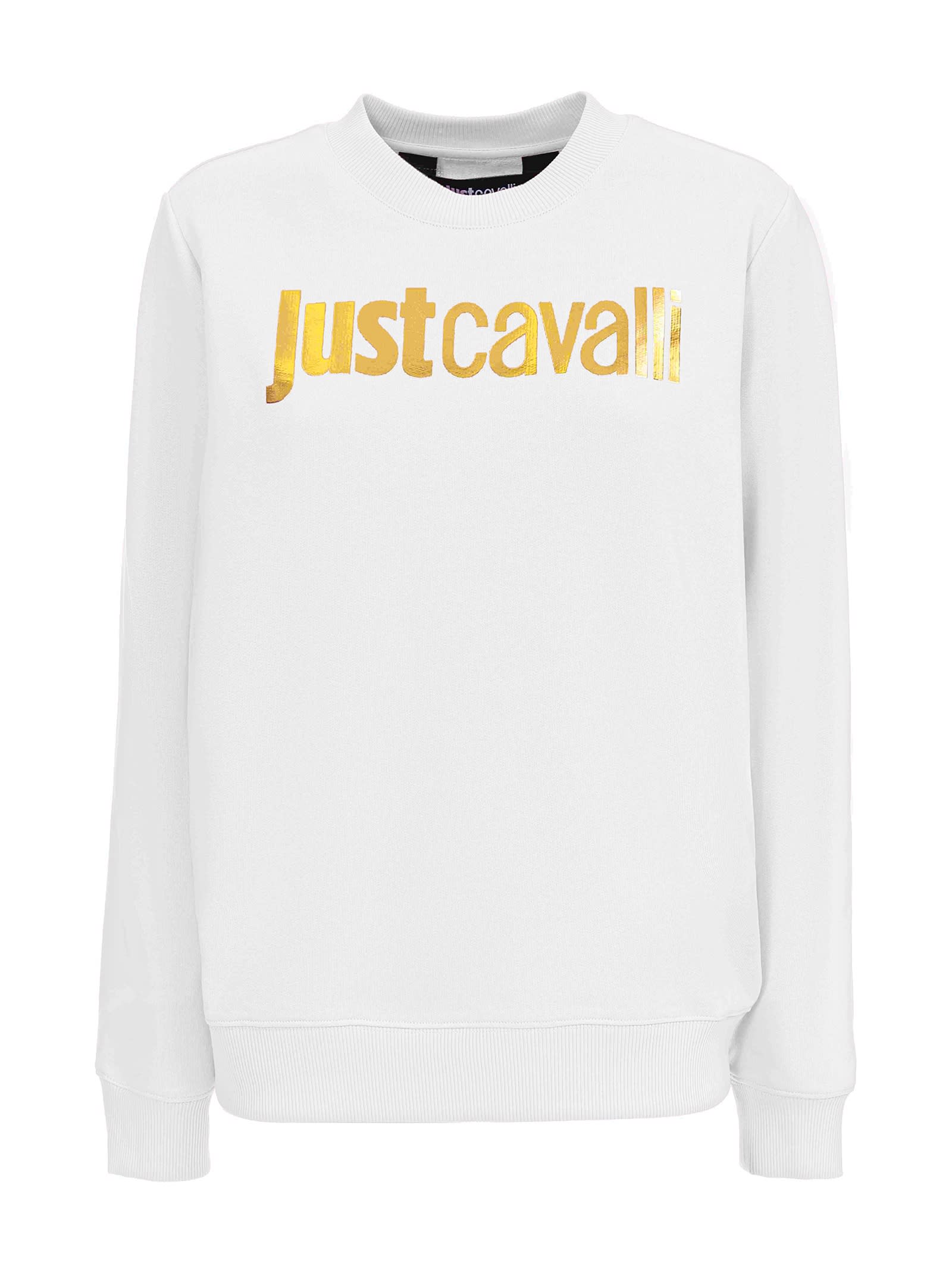 Just Cavalli White Sweatshirt