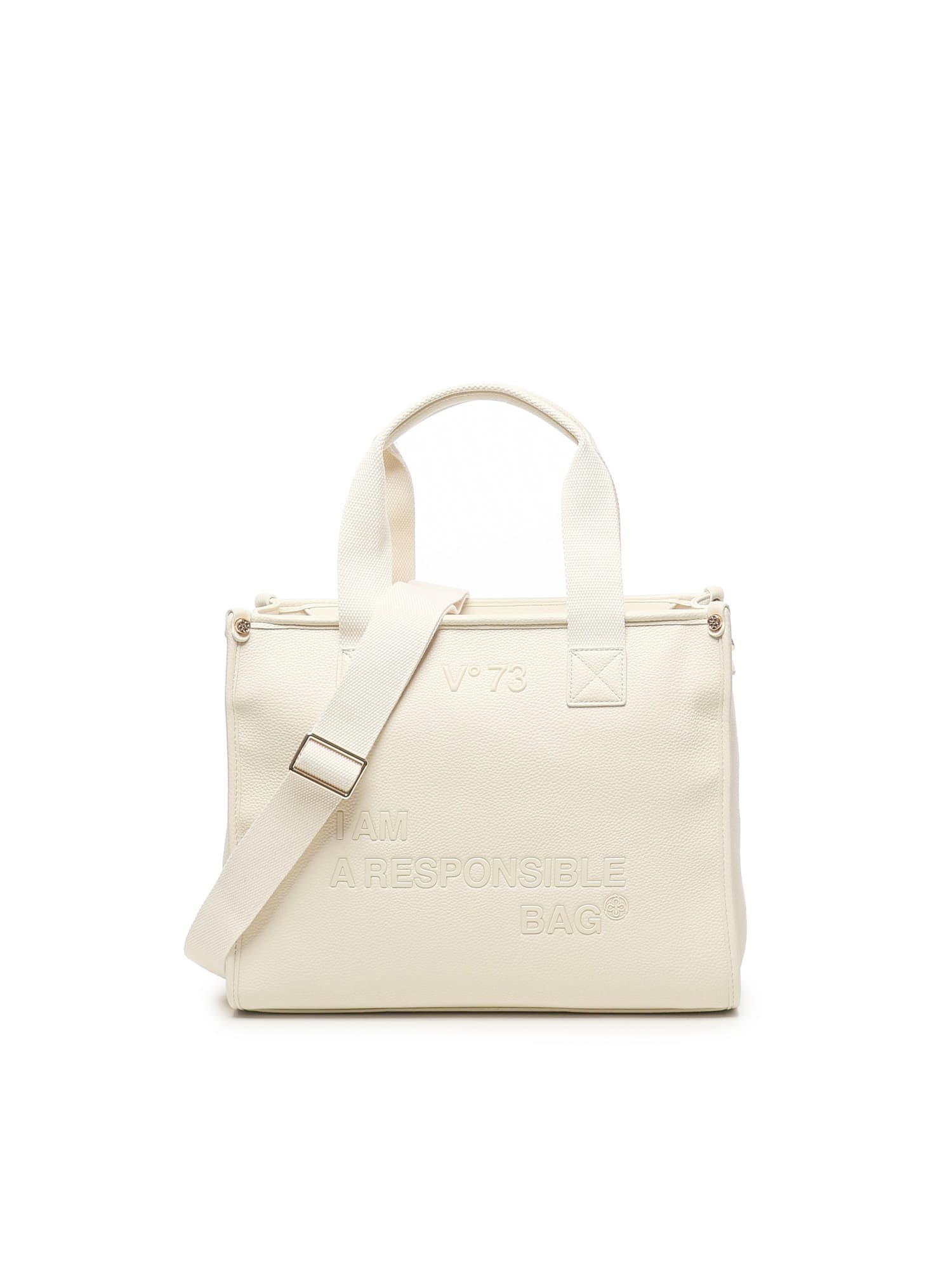 V73 Responsibility Now Shopping Bag In Sand