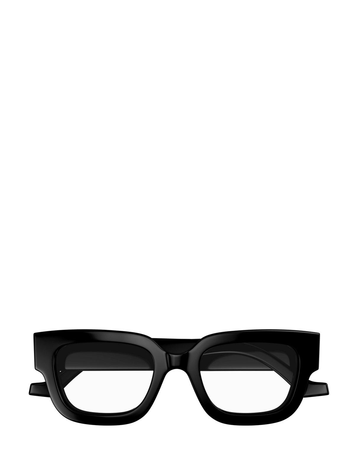 Shop Gucci Square Frame Glasses In 001 Black Black Transpare