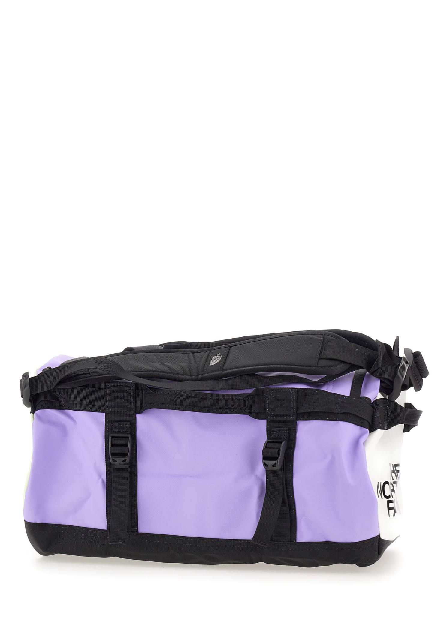 Shop The North Face Base Camp Duffel Travel Bag In Lilac/green