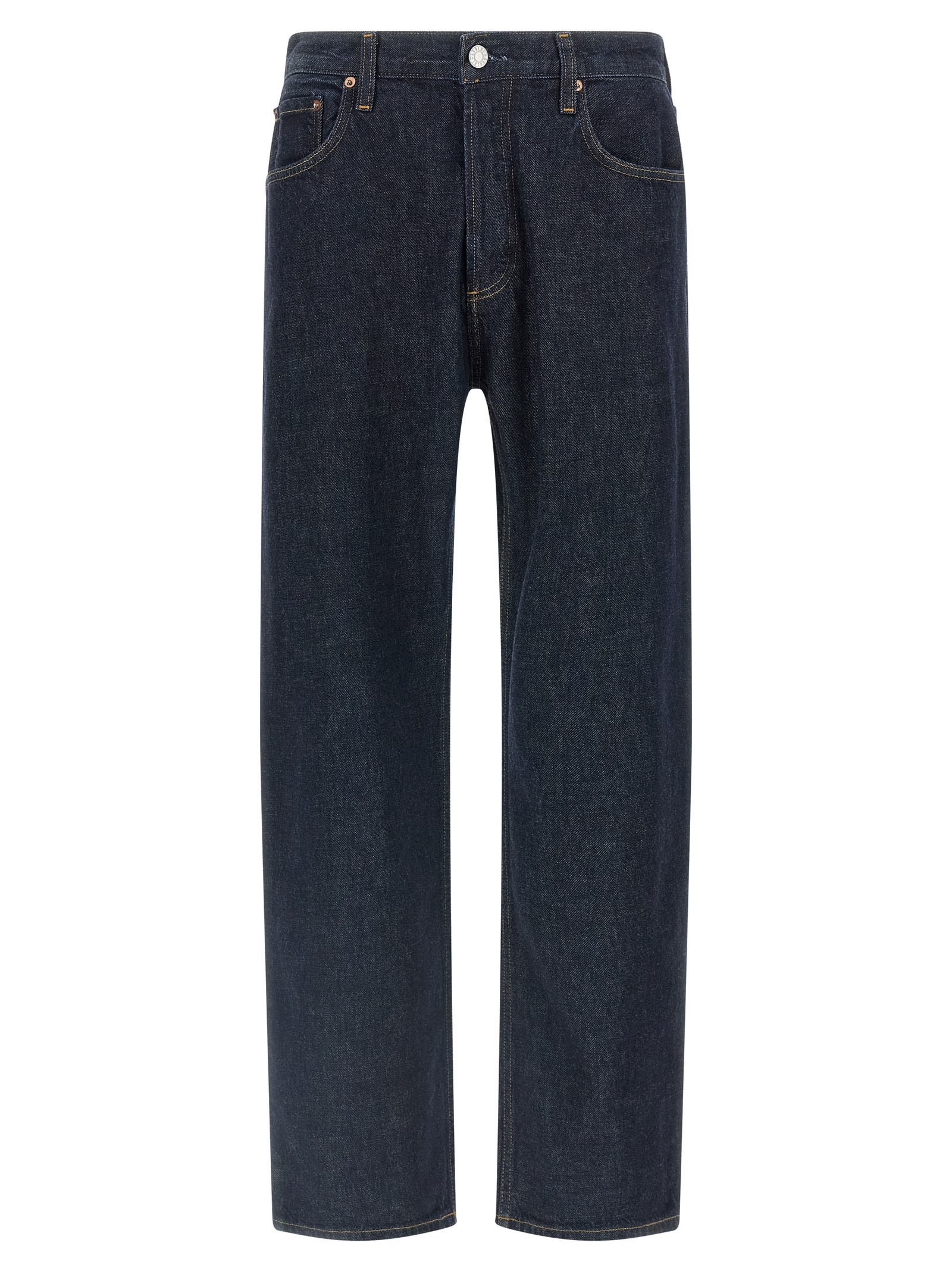 Agolde Magnus Buttoned Jeans In Blue