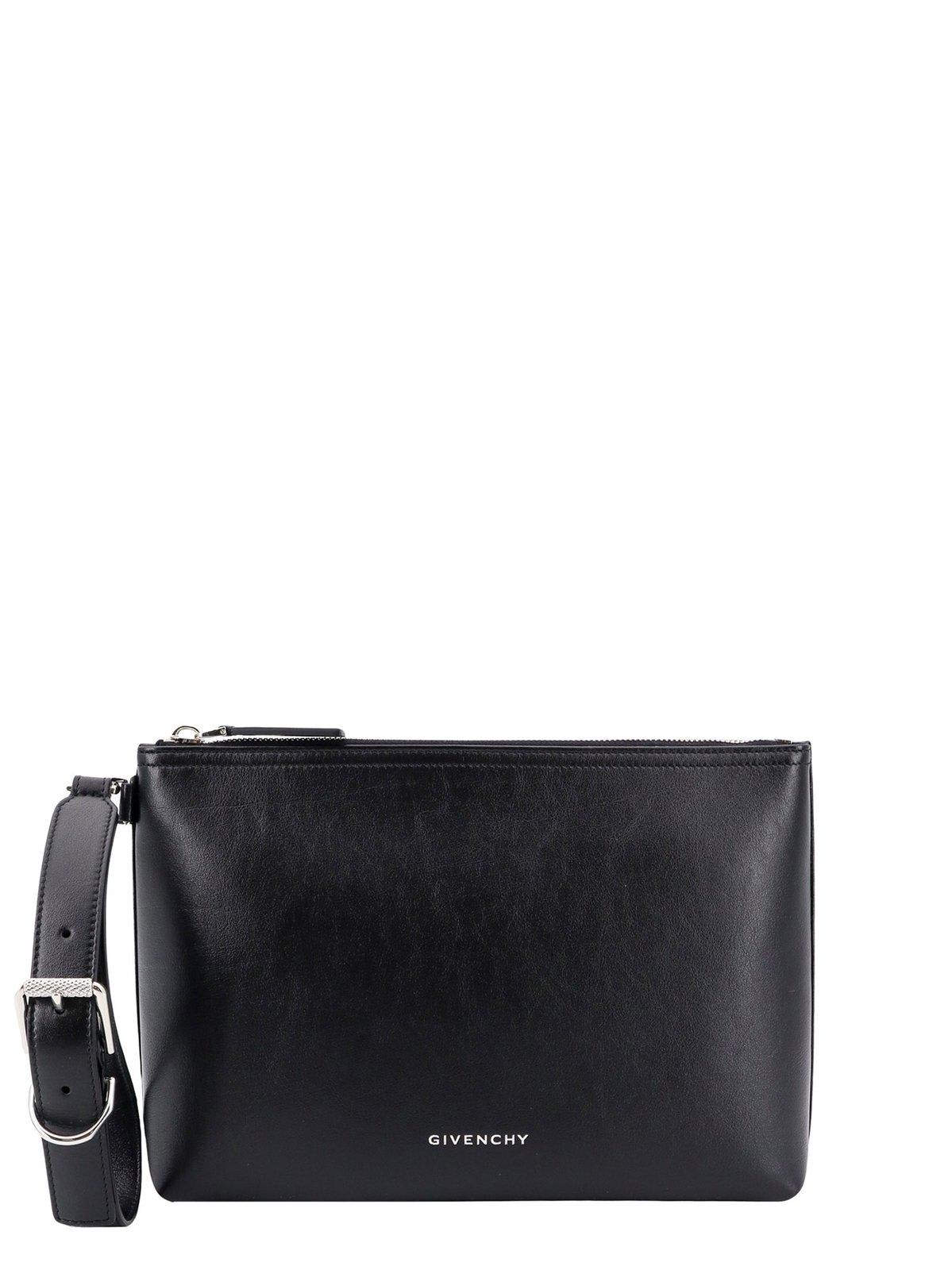 Shop Givenchy Voyou Zipped Pouch In Black