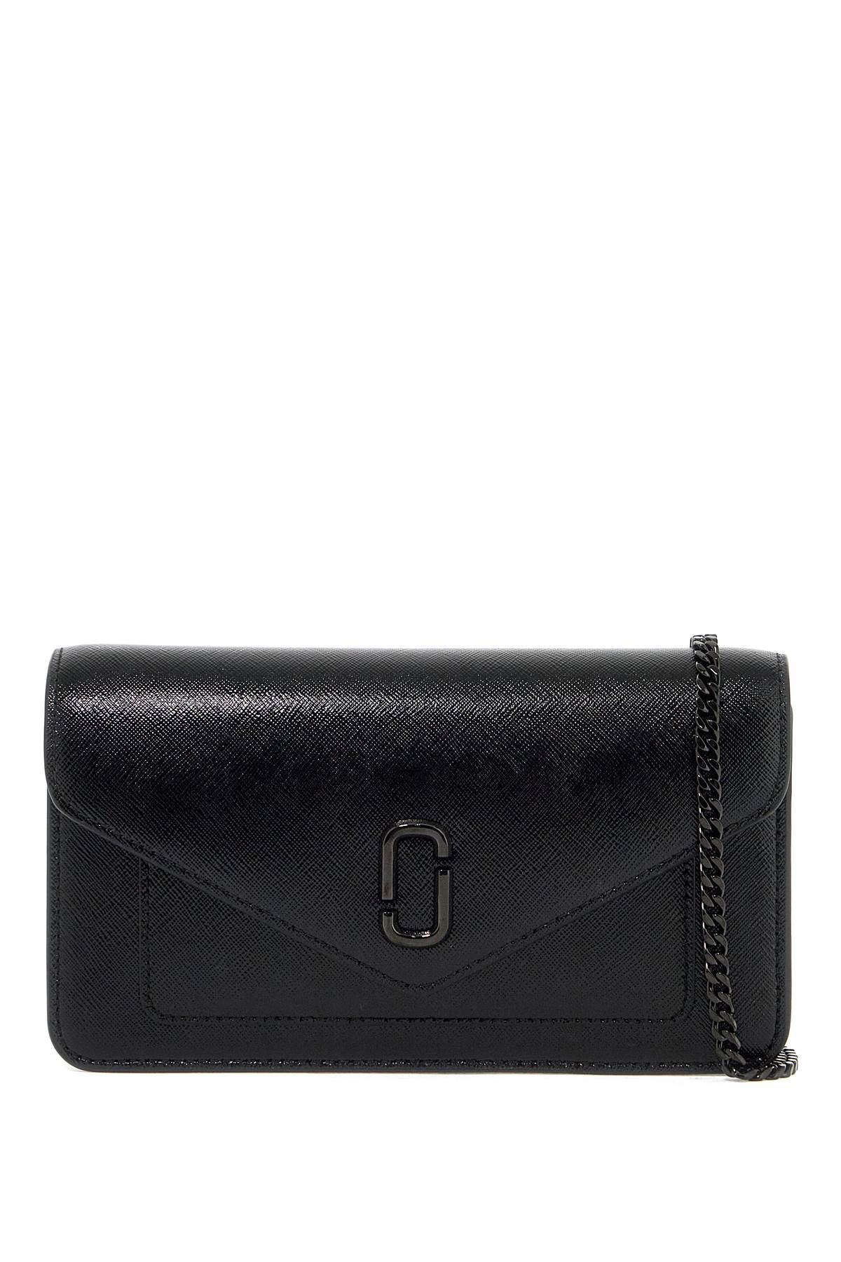 Shop Marc Jacobs Mini Crossbody Chain Wallet Bag In Black (black)