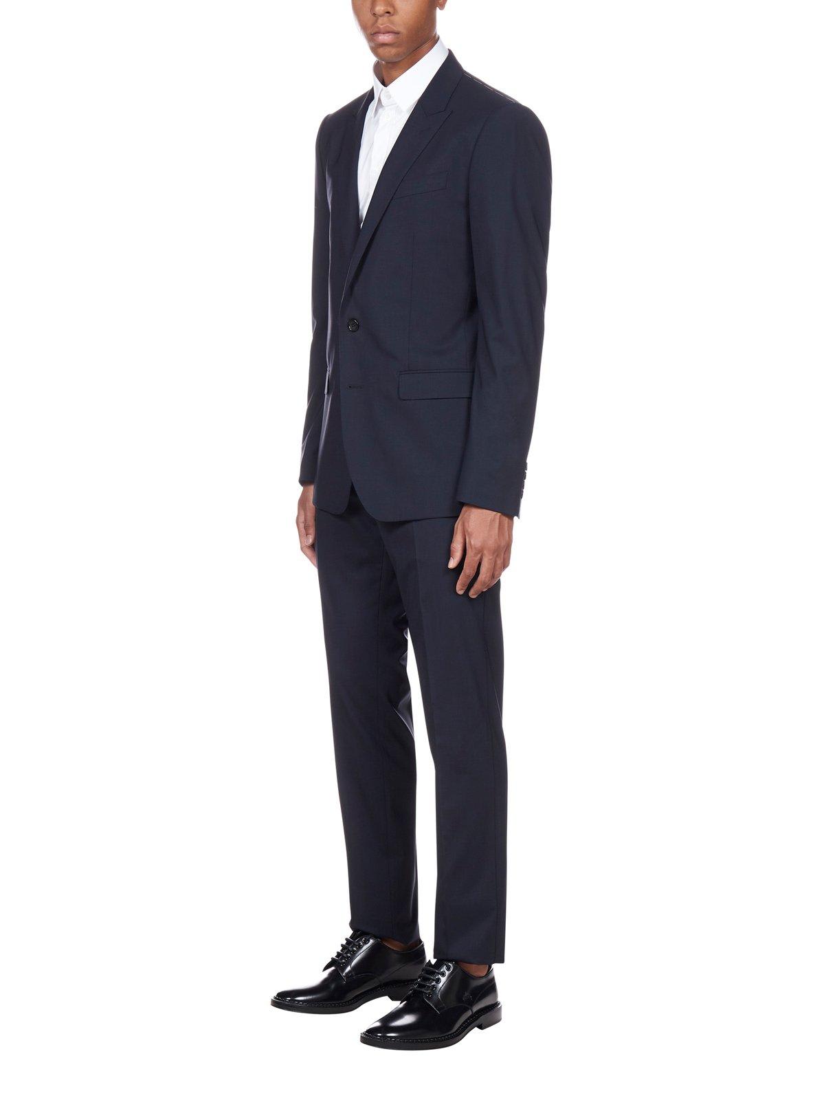 Dolce & Gabbana Men Virgin Wool-silk Blend Suit In Blue