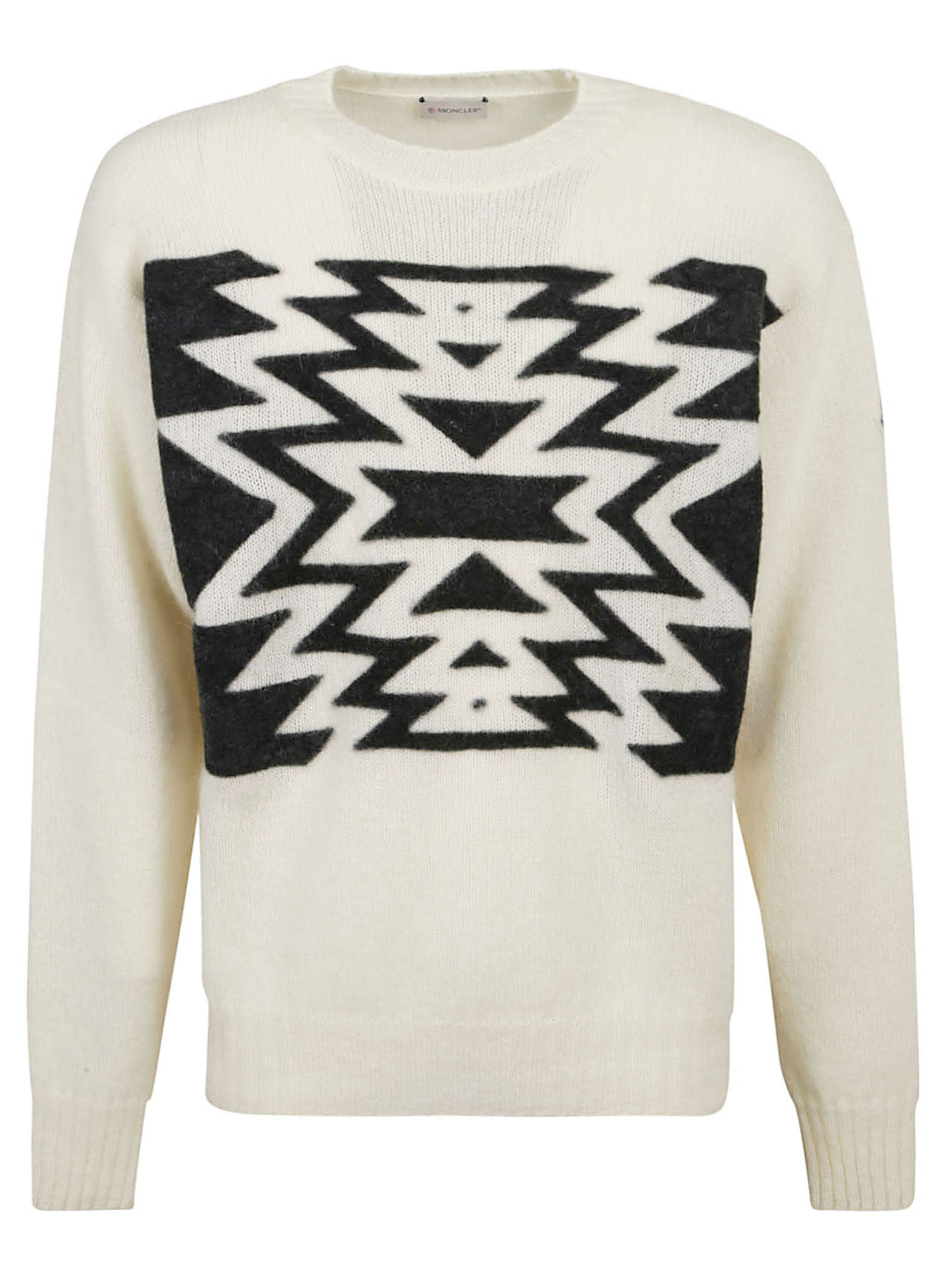 Moncler Embroidered Rib Knit Sweater