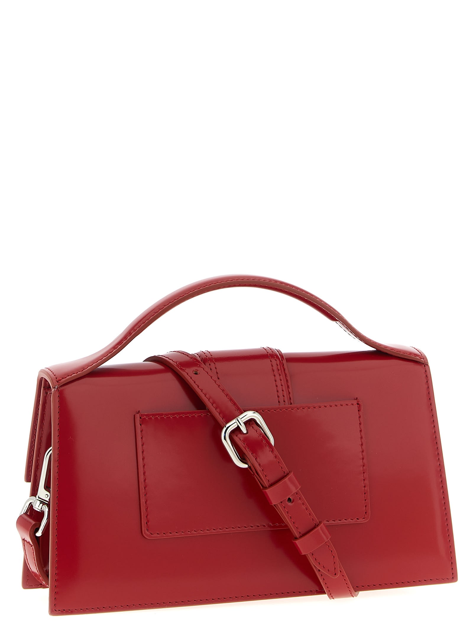 Jacquemus Le Bambino Red Handbag With Removable Shoulder Strap In Leather Woman In Red
