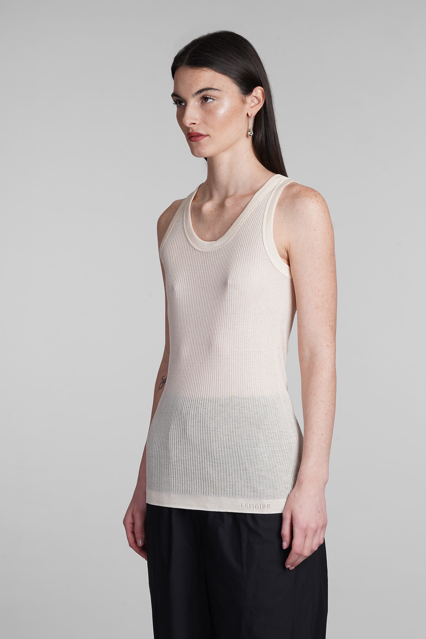 Lemaire Seamless Sleeveless Top In White