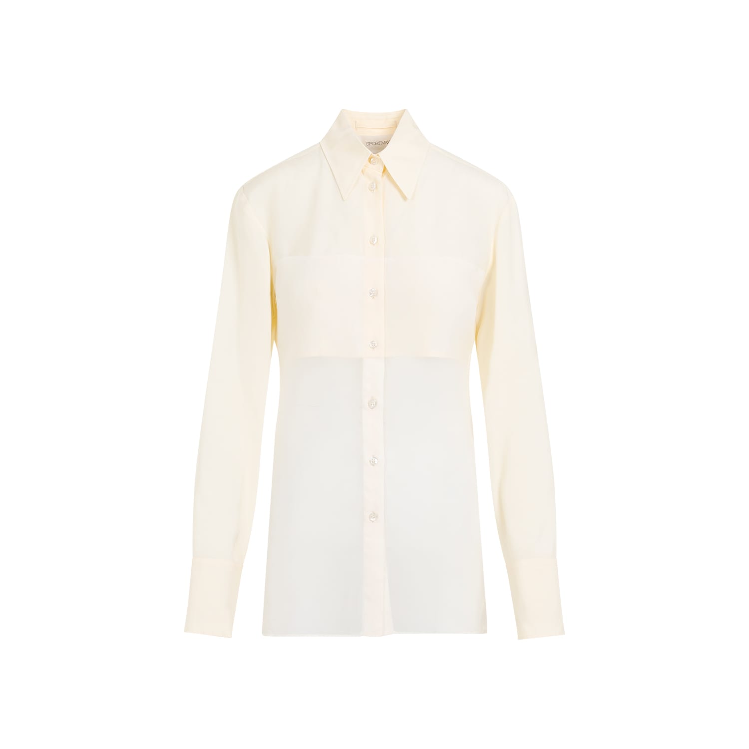 Shop Sportmax Viscose Boa Shirt In Vaniglia