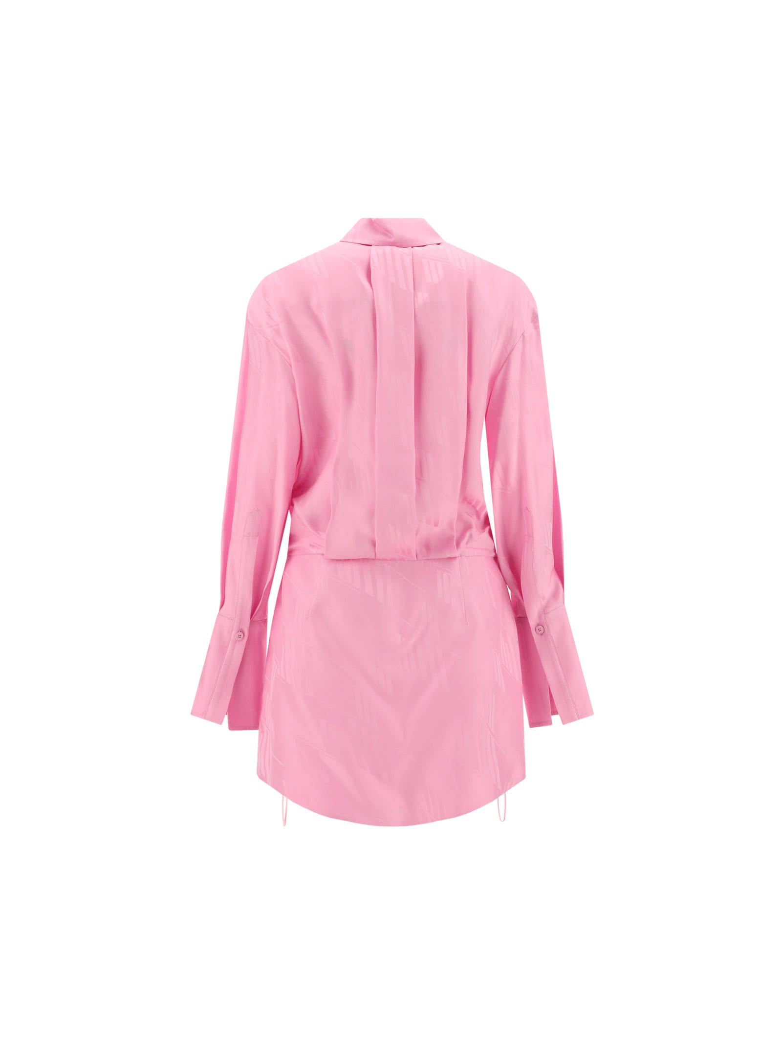 Shop Attico Mini Silvye Dress In Rosa