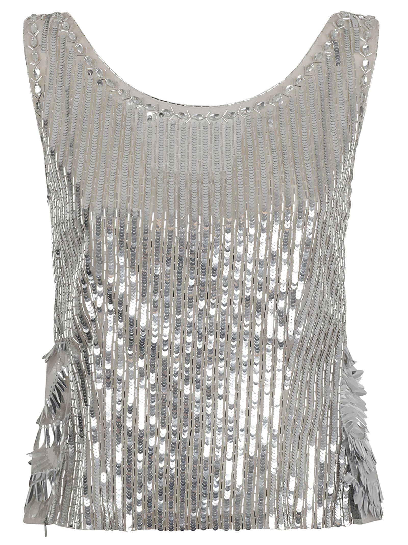 Sequined Tank Top