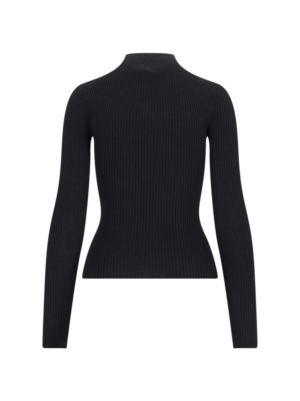 Shop Courrèges Turtle-neck Sweater In Black