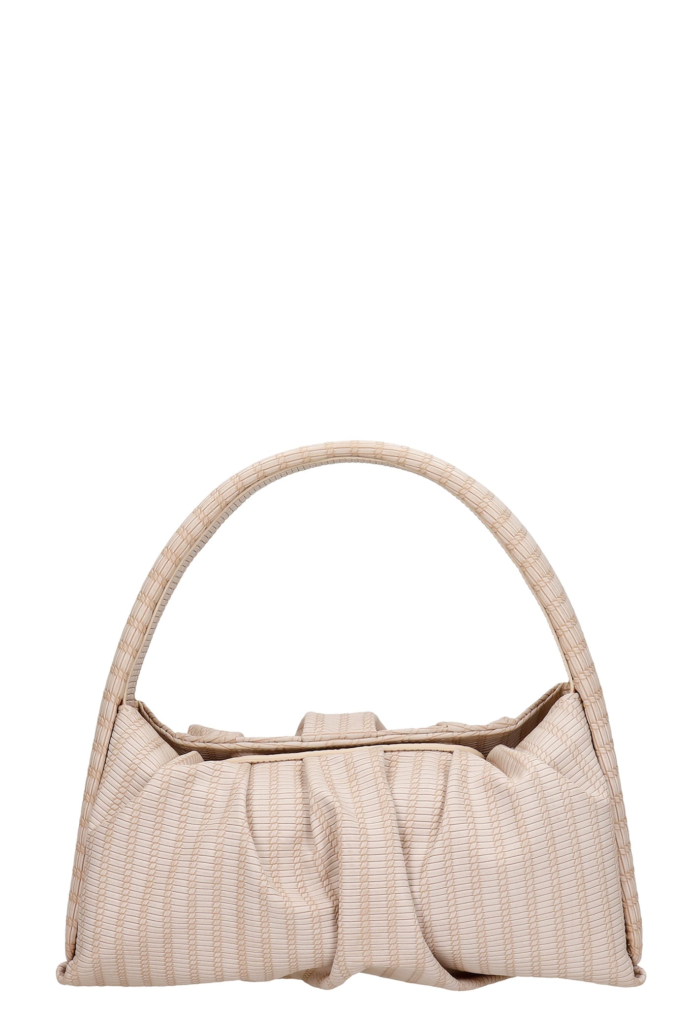 THEMOIRè Hera Braid Shoulder Bag In Beige Leather