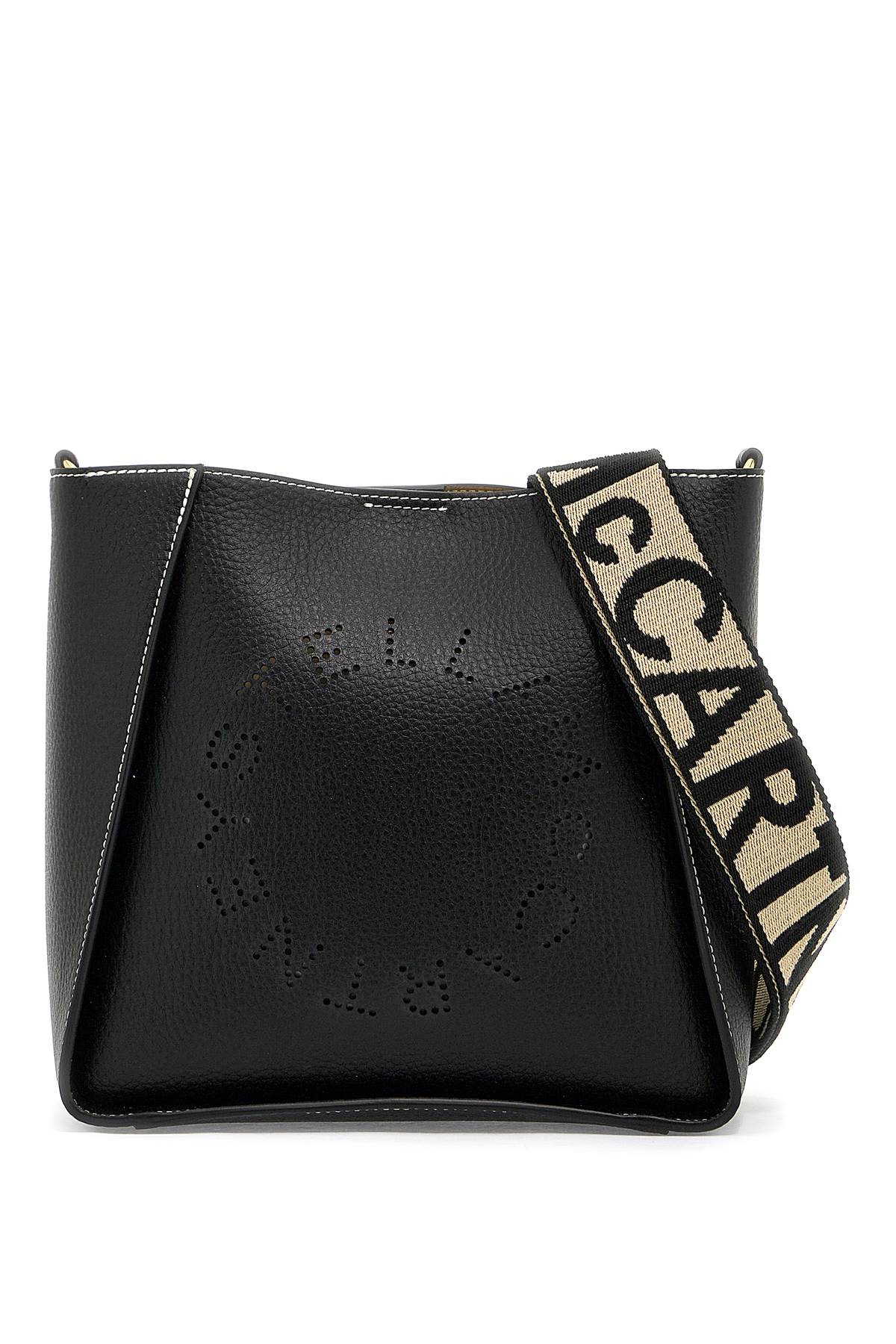 Shop Stella Mccartney Stella Logo Crossbody Bag In Black (black)