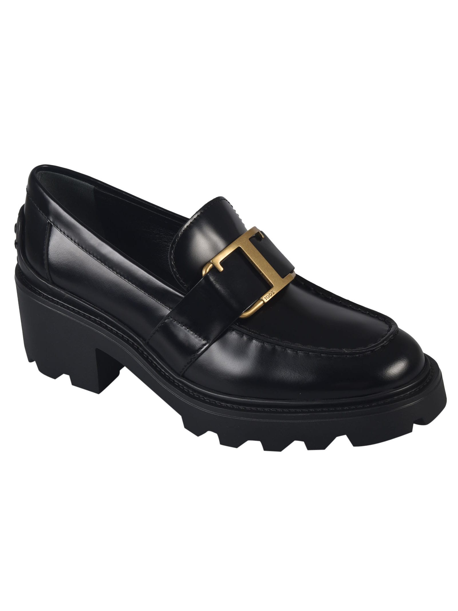 Shop Tod's T60 Loafers In Black